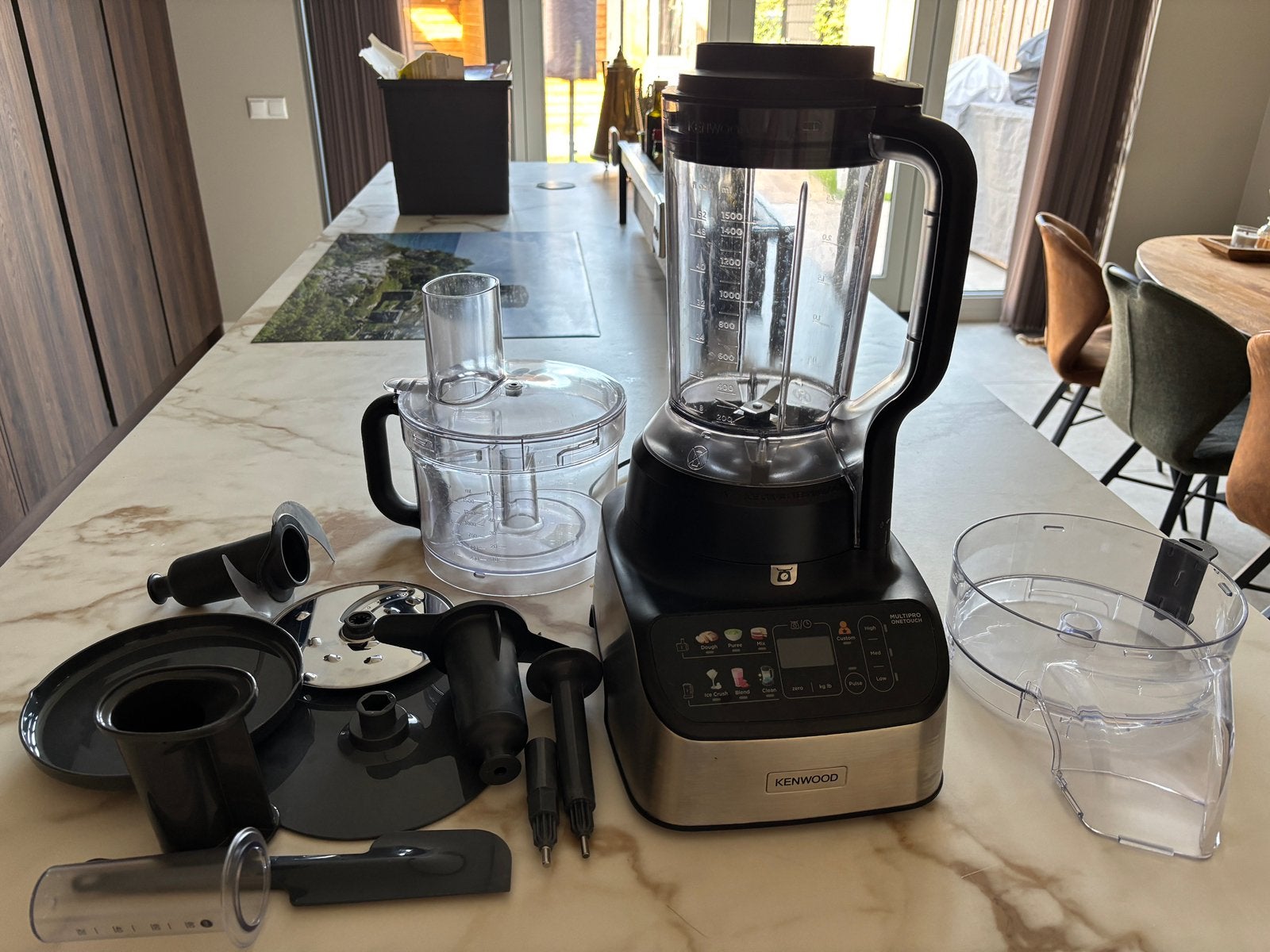 Kenwood Keukenmachine Multipro One Touch FDM73.480SS, Ophalen, Zo goed als nieuw, Vaatwasserbestendig, 3 snelheden of meer
