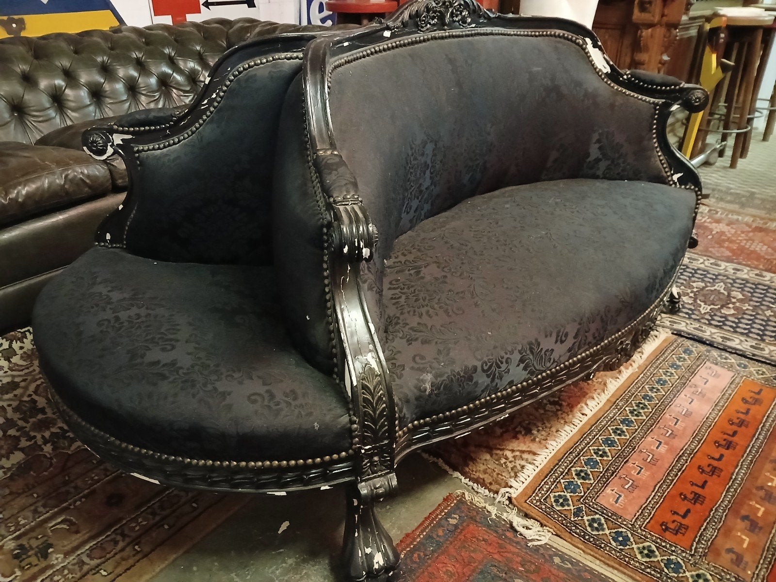 vintage hotel lobby bank uit Italie.Lounge bank, Ophalen, Italie, Gebruikt, Classico