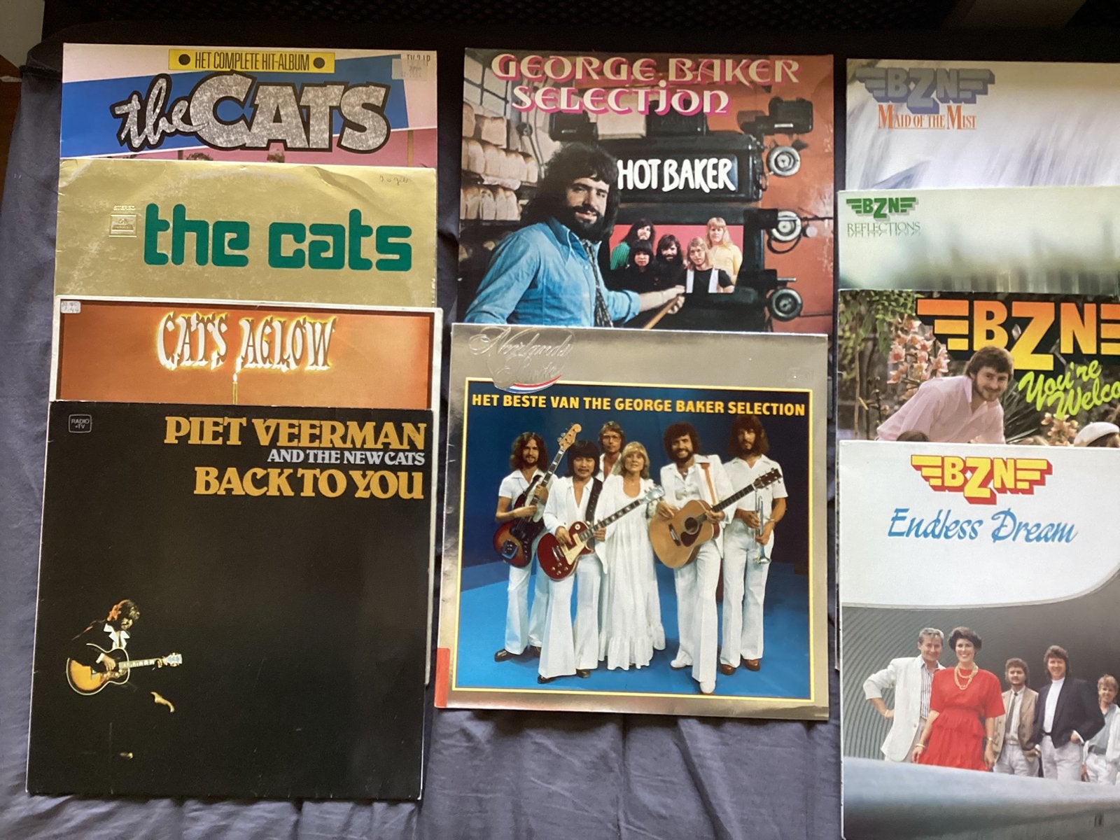 10 lp’s 4 x BZN 4 x The Cats en 2 x George Baker Selection, Ophalen, Gebruikt