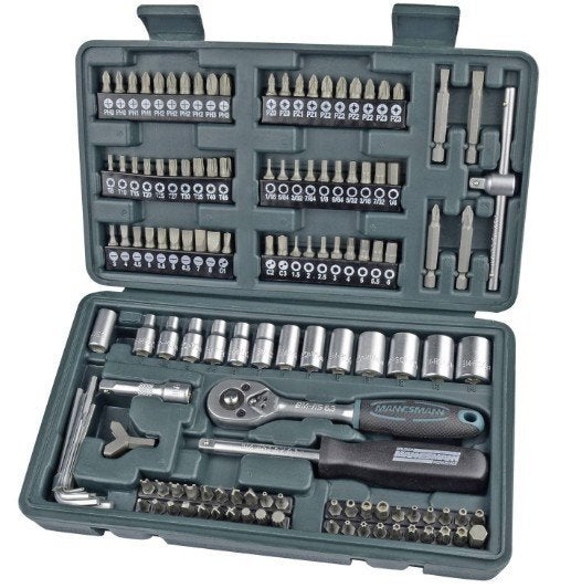 Dopsleutelset Metrisch 1/4\" [6.3 mm] 130-delig Mannesmann, Ophalen of Verzenden, Nieuw