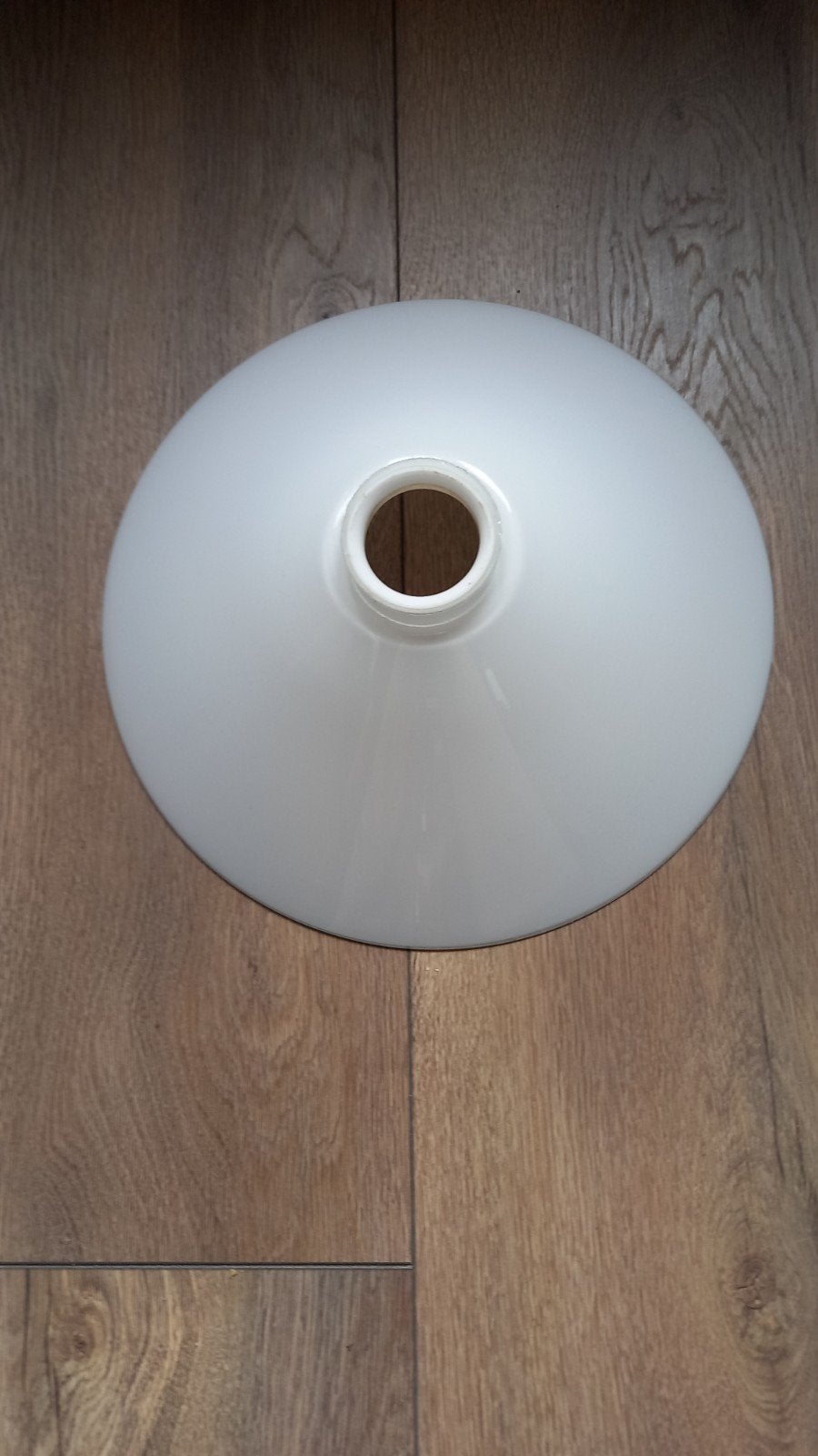 Vintage Lampenkap Wit, Ophalen, Gebruikt, Wit, Rond