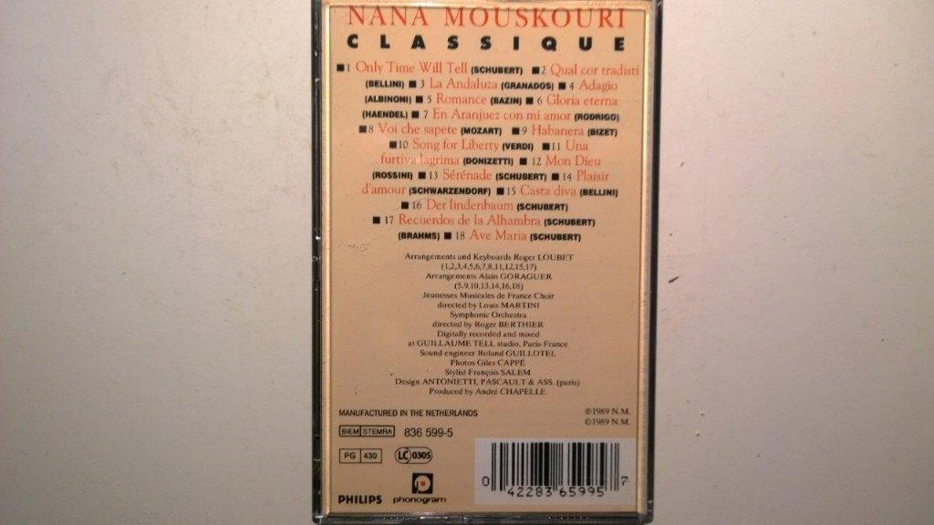 Nana Mouskouri - Classical (DCC), Cd's en Dvd's, Cassettebandjes, Luiksingel 25 1066JH Amsterdam, Ophalen of Verzenden, Zo goed als nieuw