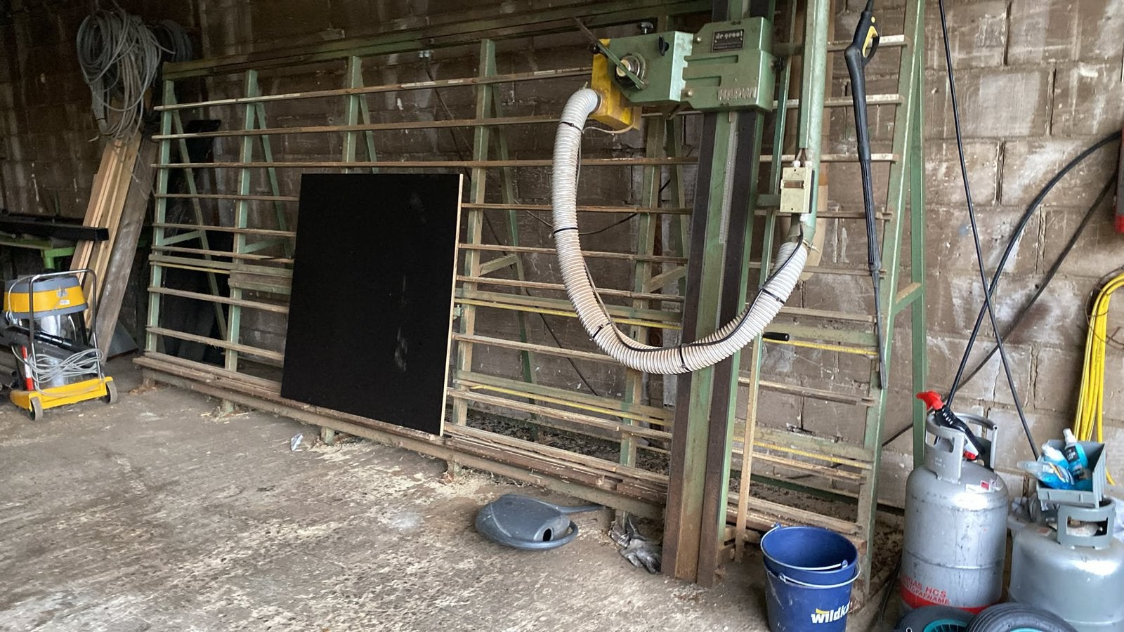 Wandzaag Harwi, Doe-het-zelf en Verbouw, Ophalen, Gebruikt, 1200 watt of meer, 70 mm of meer