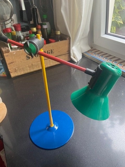 Vintage Massive Bureaulamp 100% in orde, Dimbaar, Bureaulamp, Overige merken, Vintage