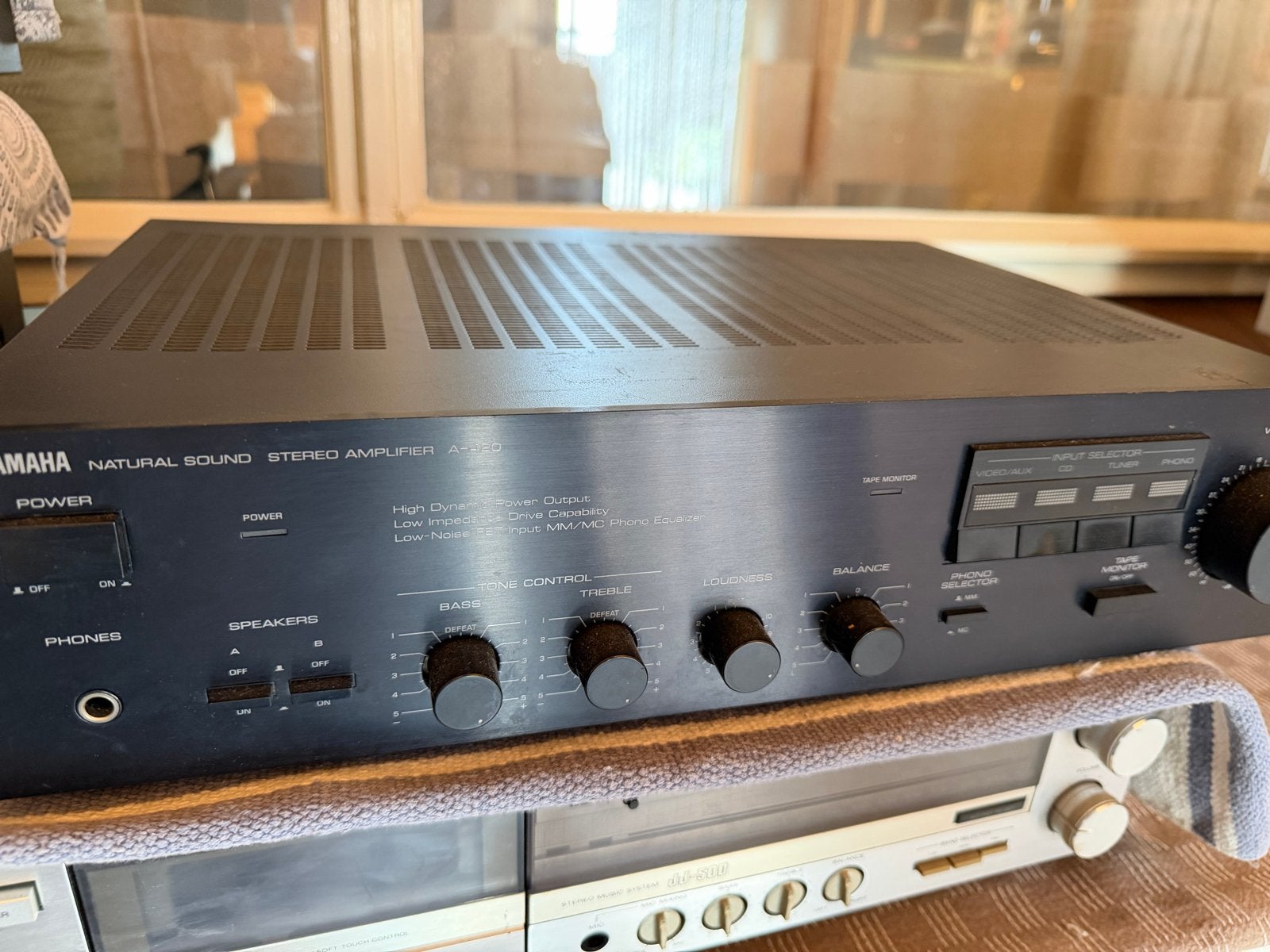 Yamaha Natural Sound Stereo Amplifier A-420, Gebruikt, Yamaha, Ophalen of Verzenden, 60 tot 120 watt