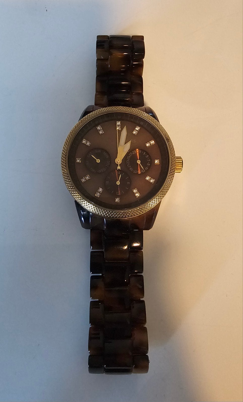 MICHAEL KORS; NETTE DAMES HORLOGE € 45,-, Ophalen, Zo goed als nieuw, Staal, Overige merken