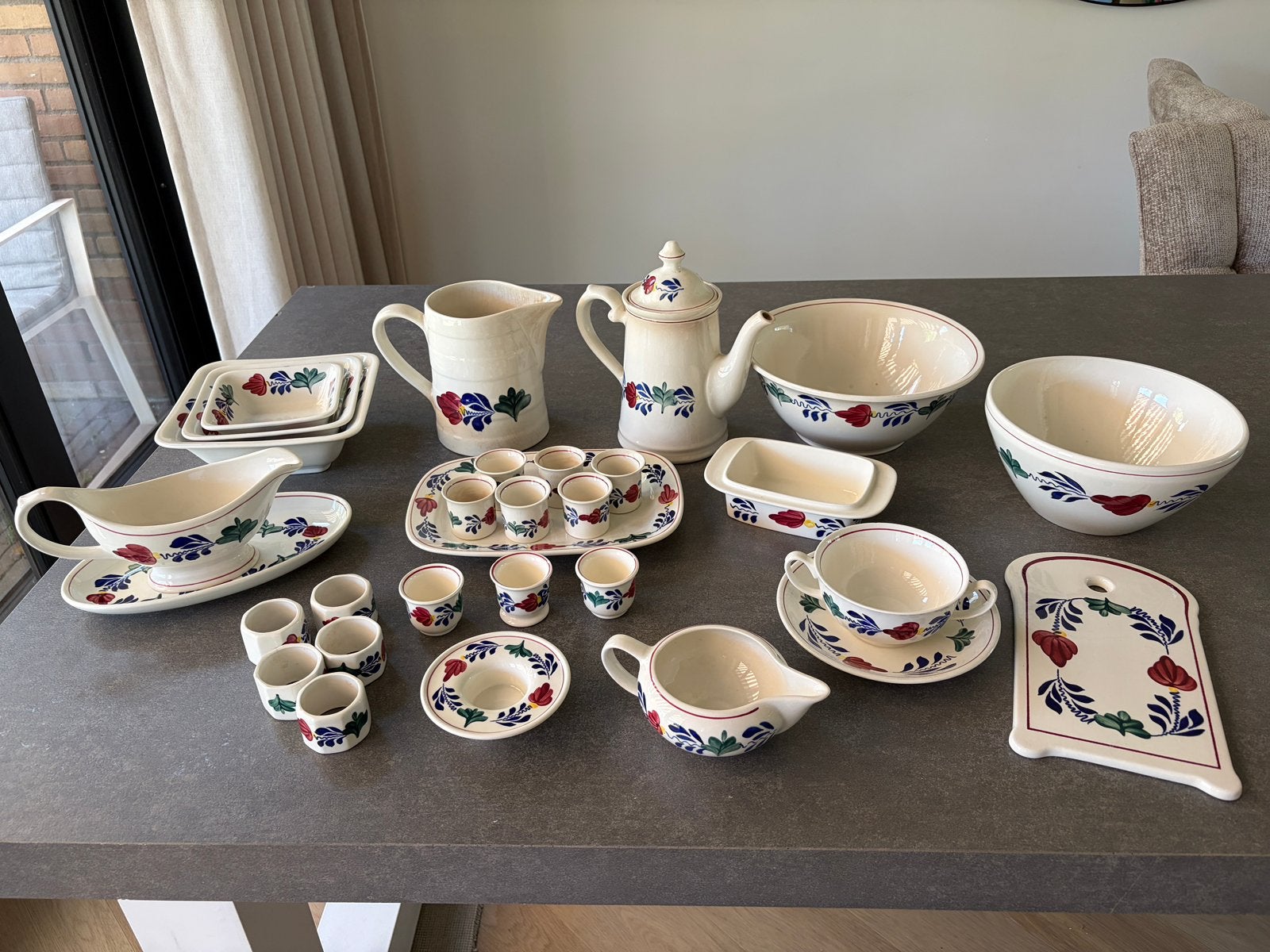 Set Boerenbont van Boch, Antiek en Kunst, Ophalen