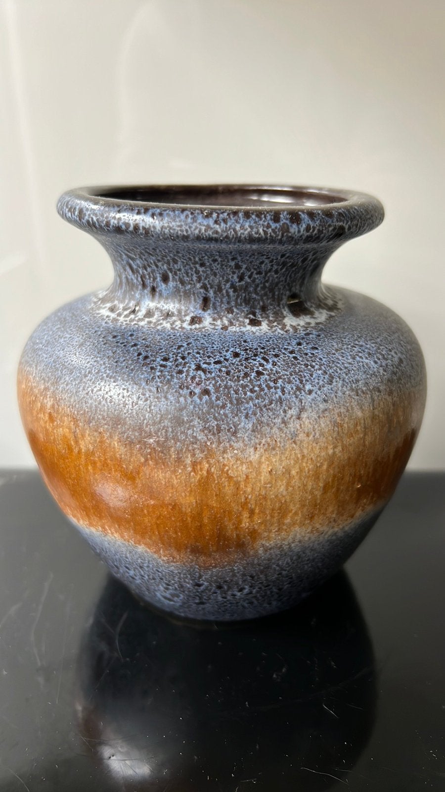 Vaas W.Germany 13cm hoog en 12cm dik, prachtige kleuren!, Ophalen