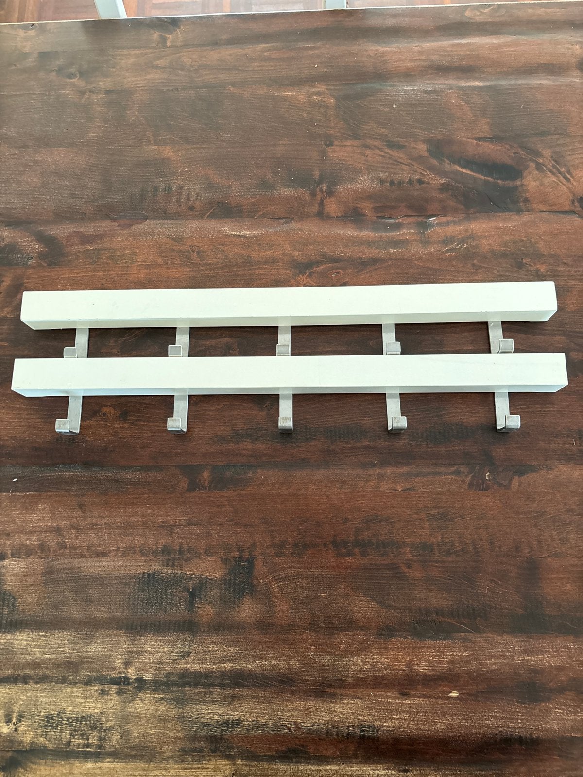 IKEA TJUSIG kapstok met 5 haken, wit, Wandkapstok, Ophalen of Verzenden, Zo goed als nieuw, Minder dan 100 cm