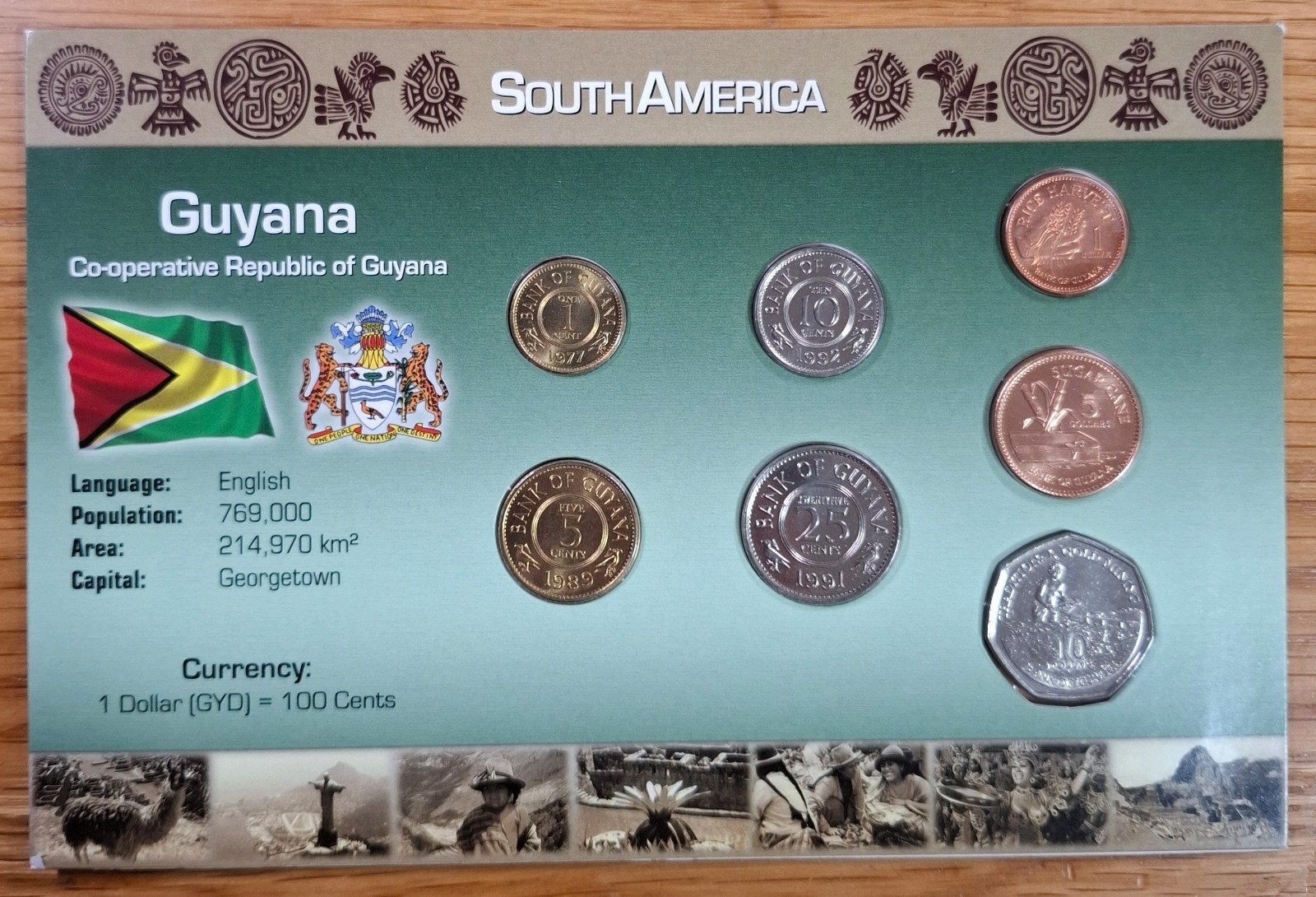 Coins of the World muntset Guyana, Ophalen of Verzenden, Zuid-Amerika