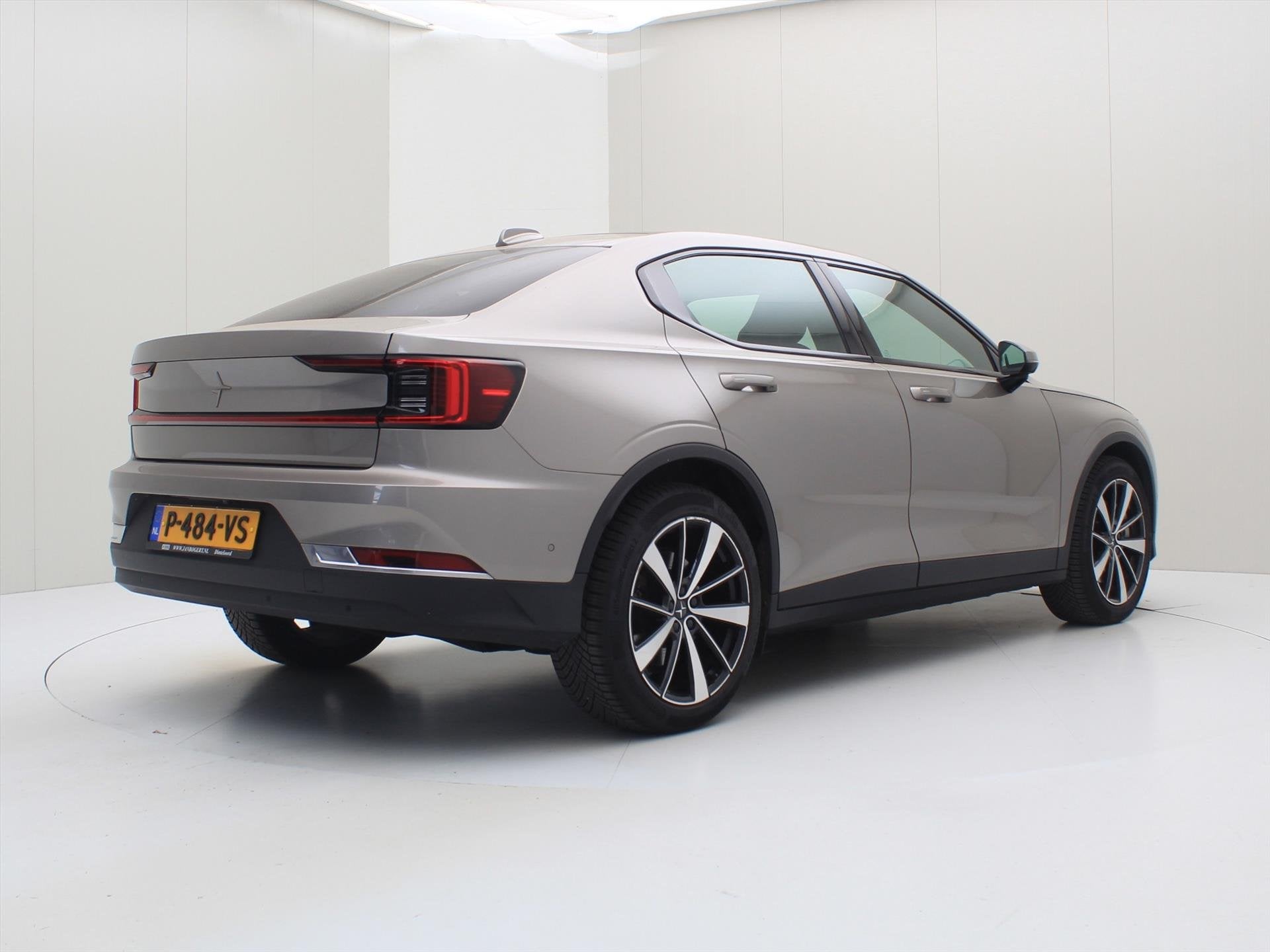 Polestar 2 Long Range Single Motor 231pk 92.3% SoH [ WARMTEP, Stof, Gebruikt, 1969 kg, Zilver of Grijs