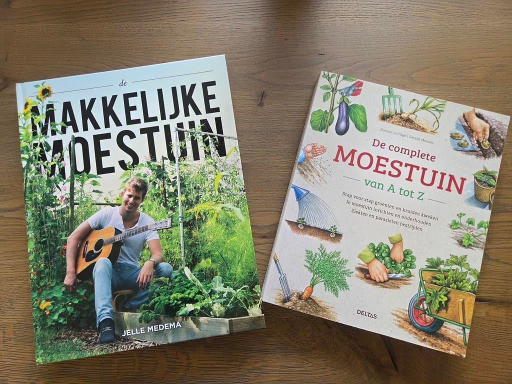 Makkelijke moestuin boek + De complete moestuin van A tot Z, Boeken, Ophalen of Verzenden, Zo goed als nieuw, Moestuin