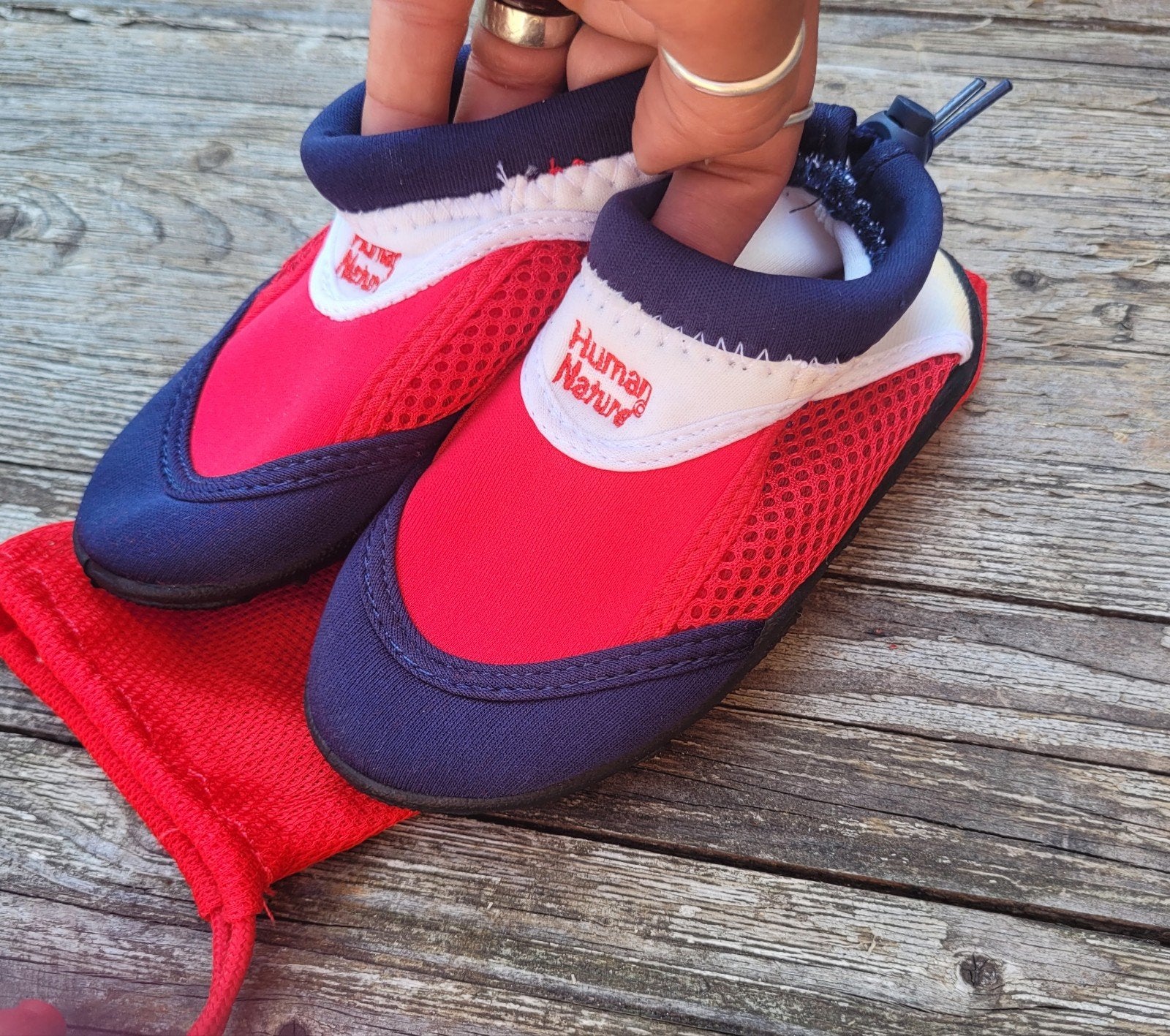 Human Nature - Waterschoenen Kids | Rood/Wit/Blauw | Maat 24, Watersport en Boten, Watersportkleding, Kind, Overige typen, Human nature