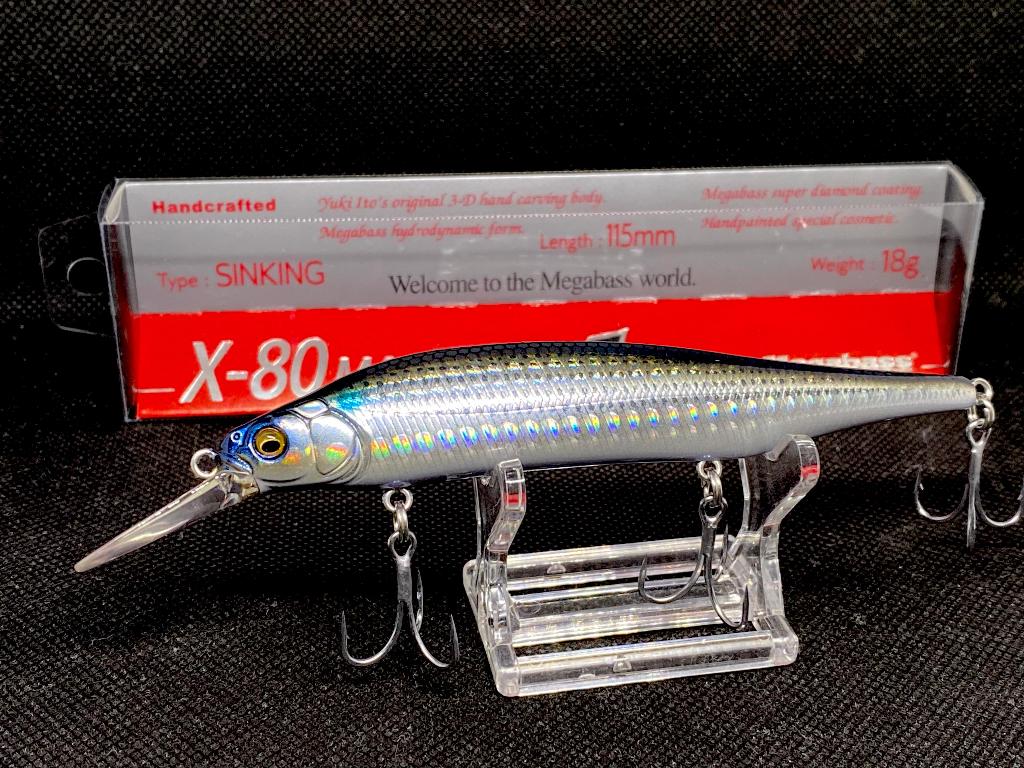 Megabass X-80 Magnum+1 SW (Nieuw), Watersport en Boten, Ophalen of Verzenden, Nieuw, Overige typen