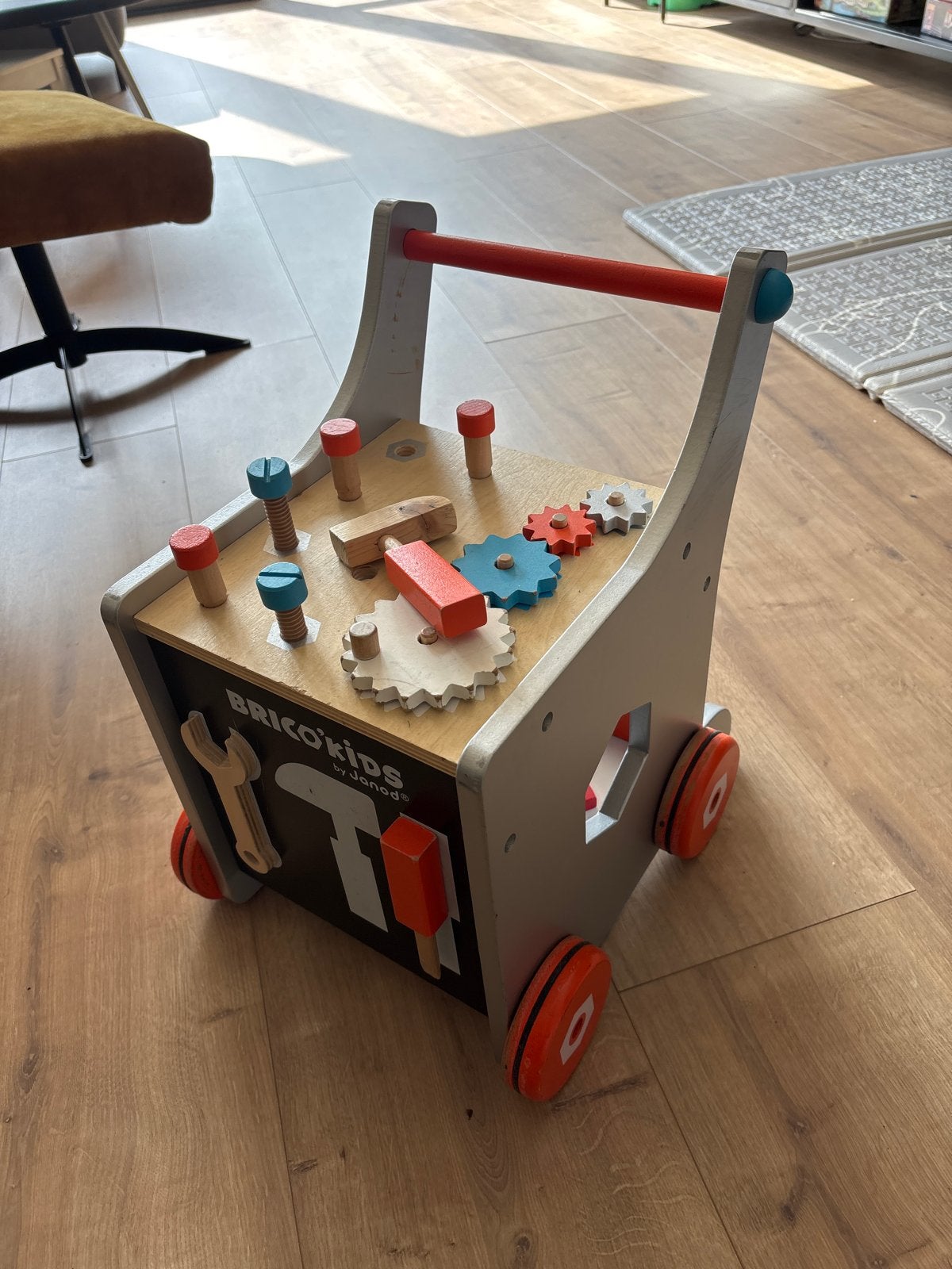 Brico Kids Loopwagen met gereedschap, Ophalen, Gebruikt, Overige typen, Met wieltjes