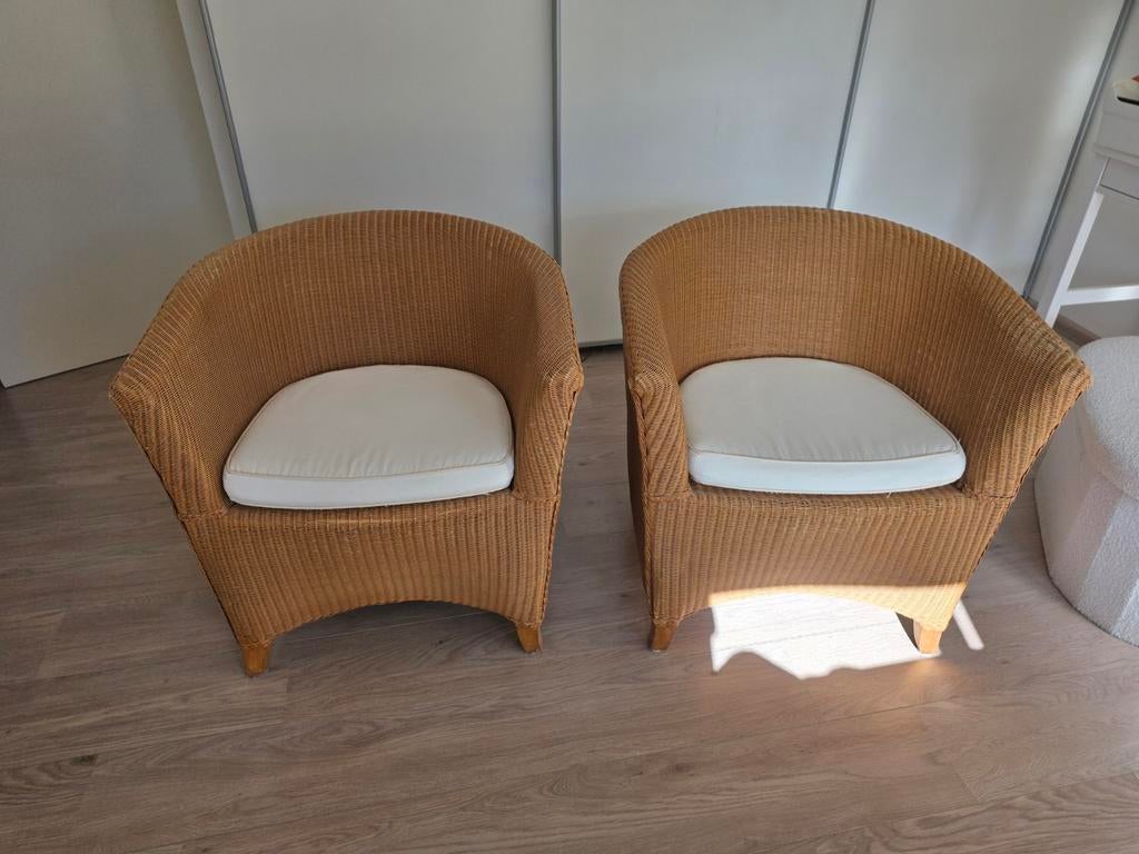 Vincent Sheppard rotan kuipstoelen met kussens, Ophalen