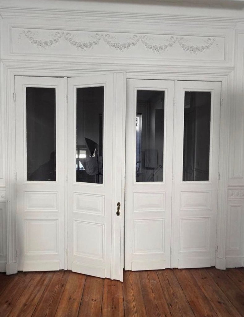 Zeer fraaie set ensuitedeuren  of 4-luik met geslepen glas, La belle porte, Jurgen.hoogenboezem@gmail.com, Binnendeur, Ophalen of Verzenden