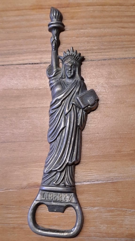 Metalen flesopener "Liberty", Ophalen of Verzenden, Gebruikt