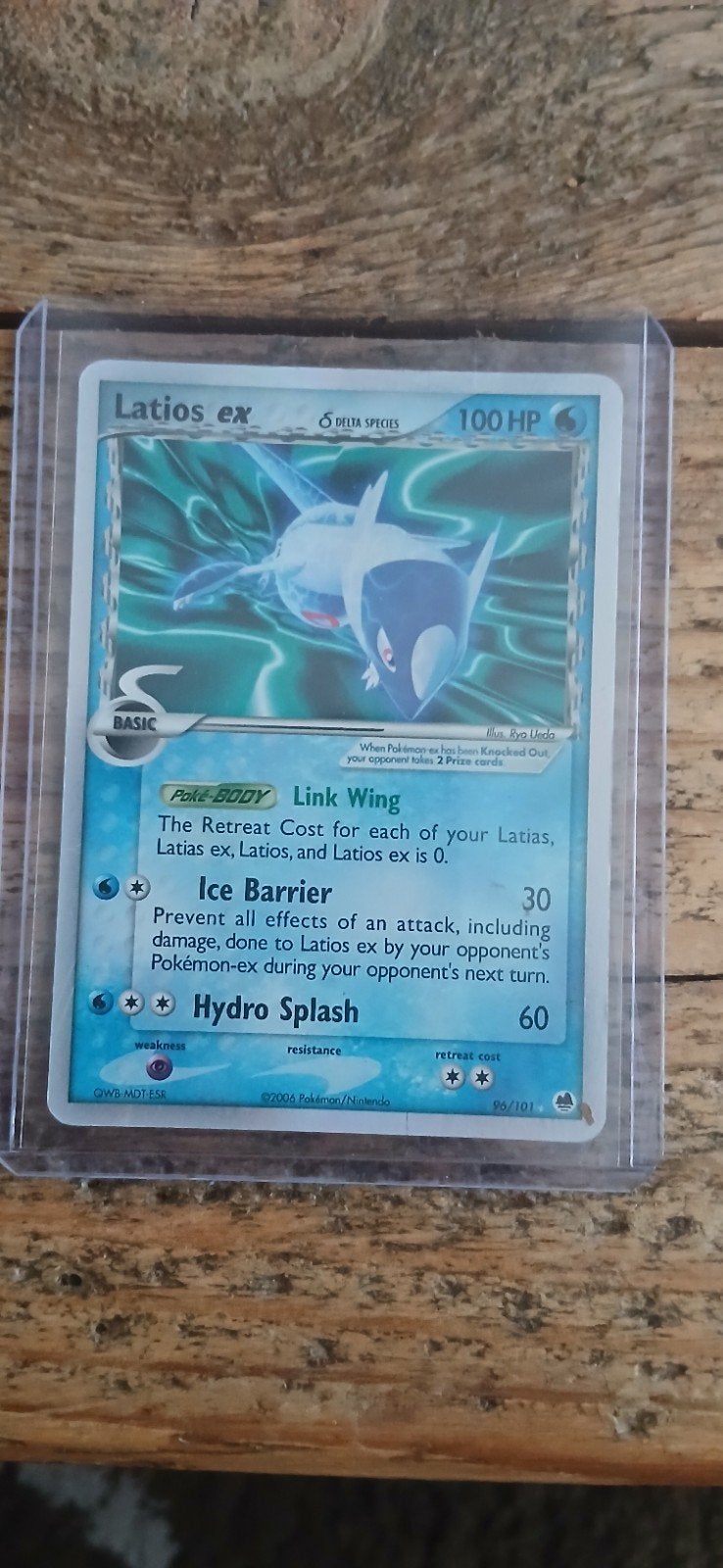 Latios ex Delta Species Pokémon Kaart (96/101), Ophalen of Verzenden, Gebruikt, Losse kaart, Foil