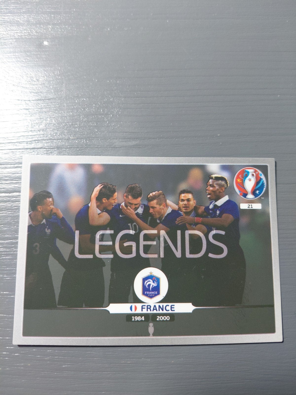 frankrijk (legends) panini ek 2016, Ophalen of Verzenden, Nieuw