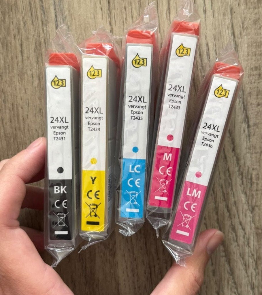 5x 24XL Inktpatronen voor Epson Printers - Nieuw, Computers en Software, Ophalen of Verzenden, Nieuw, Cartridge, Epson (compatibel)