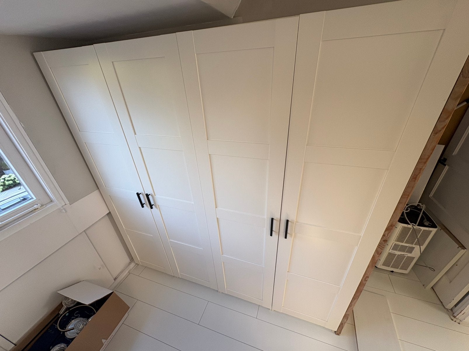 IKEA PAX kledingkast 200 cm breed – 4x PAX + BERGSBO deuren, Ophalen, Gebruikt