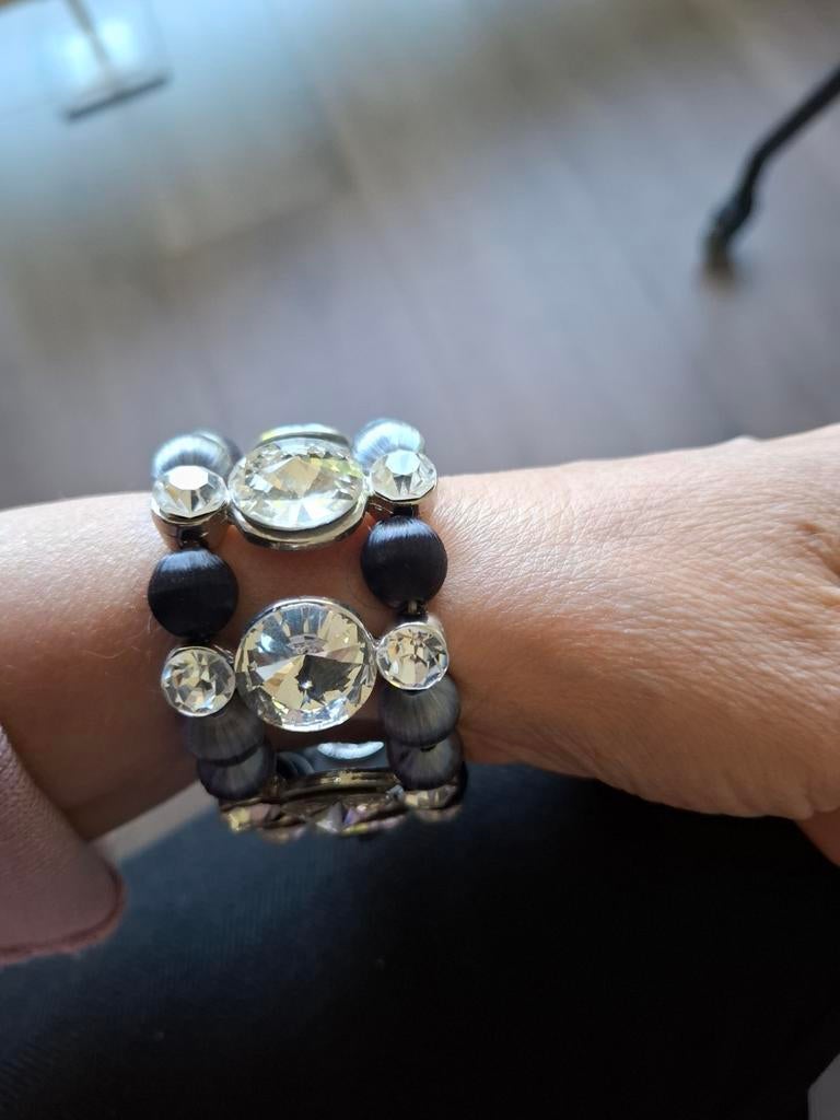 Armband, Ophalen of Verzenden, 17 tot 18, Dame, Zilver