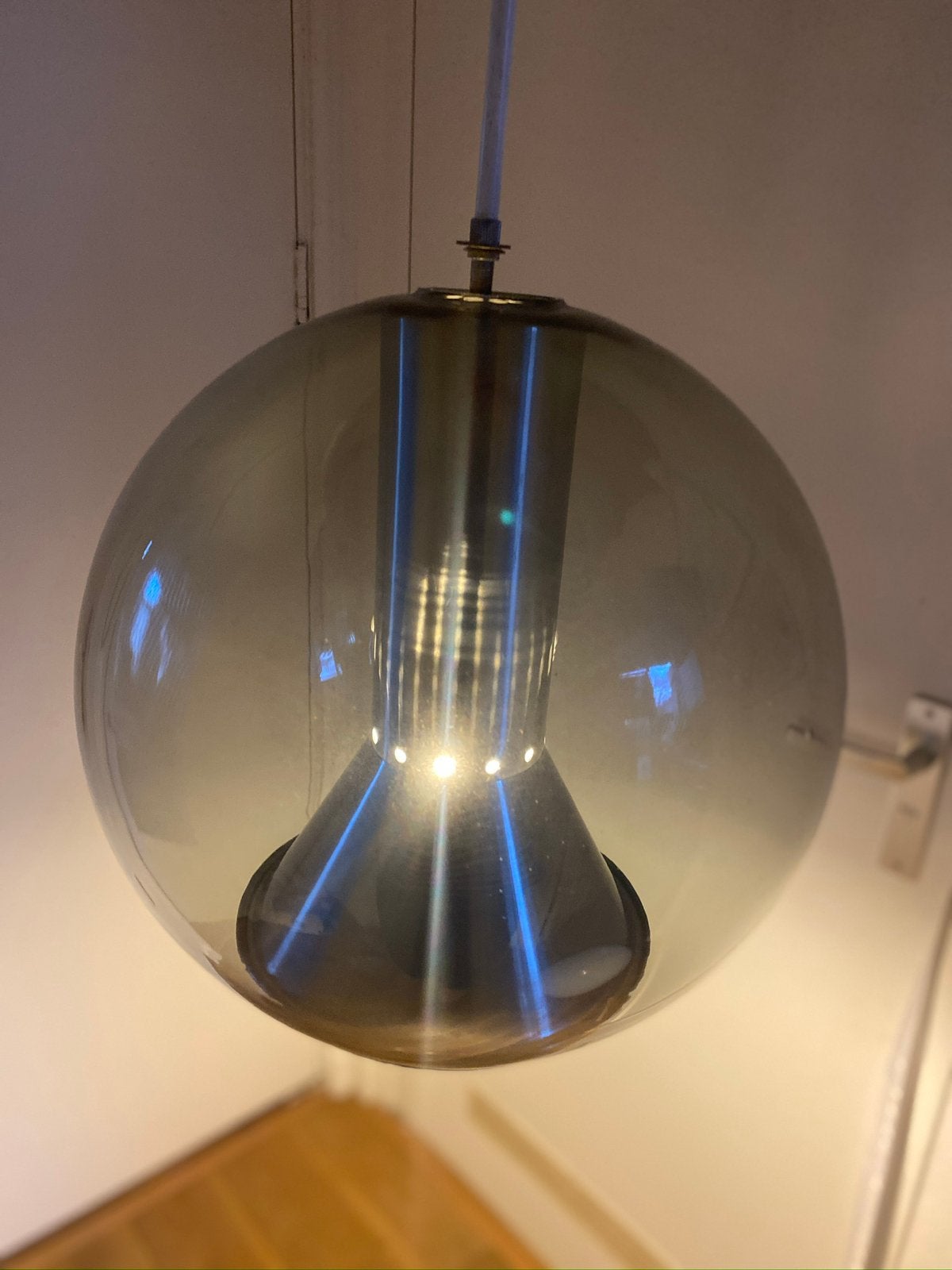 Raak Frank Ligtelijn Bolvormige Hanglamp, Ophalen of Verzenden, Gebruikt, Glas