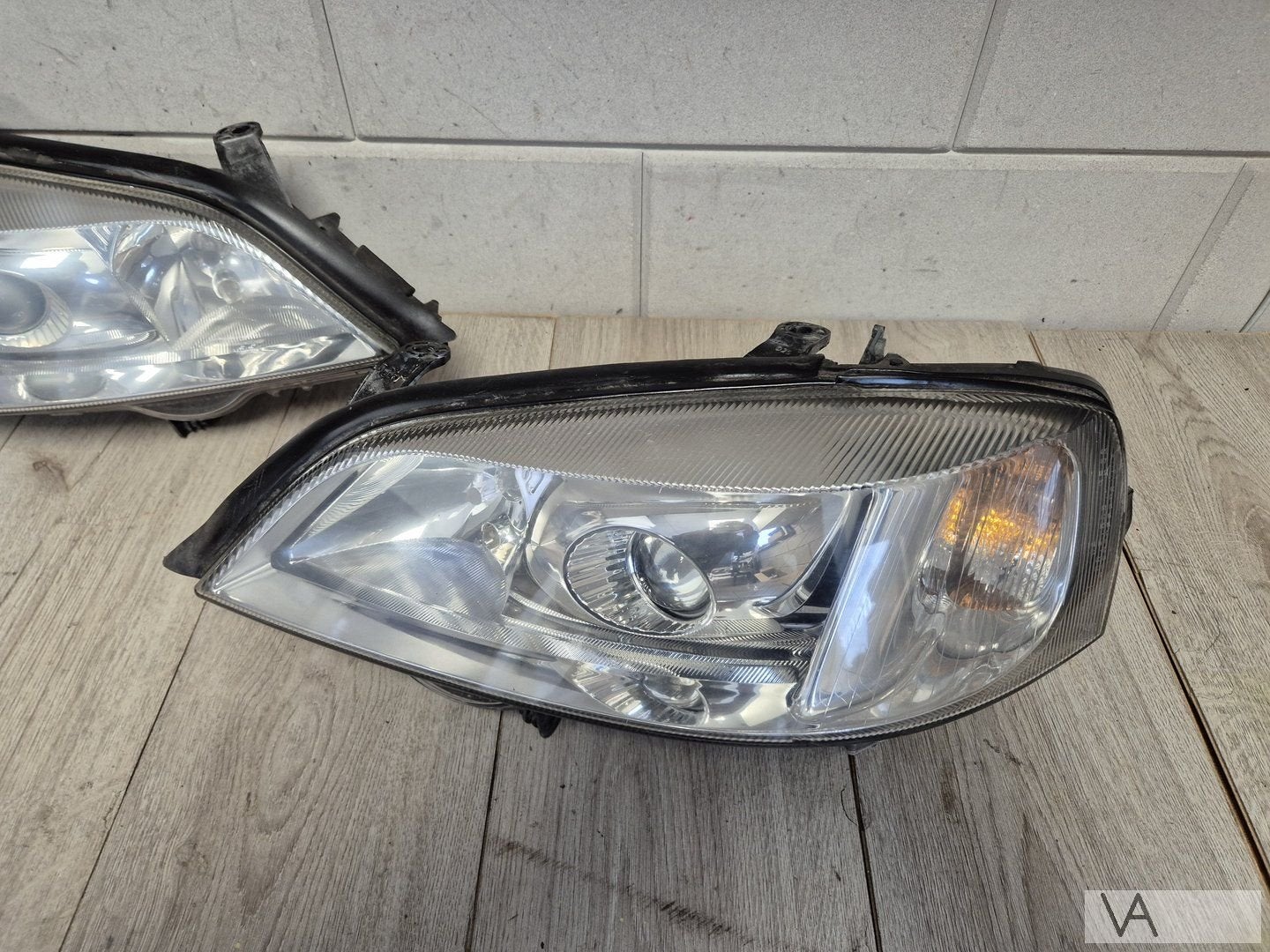 Opel Astra G 1998 - 2005 xenon koplamp set GEPOLIJST €200, Gebruikt, -, -, Opel
