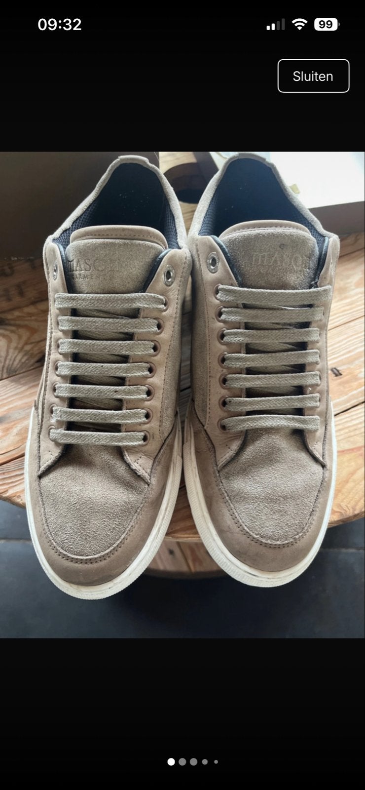 Mason Garments Tia sneakers maat 44, Bruin, Ophalen of Verzenden, Sneakers of Gympen, Zo goed als nieuw