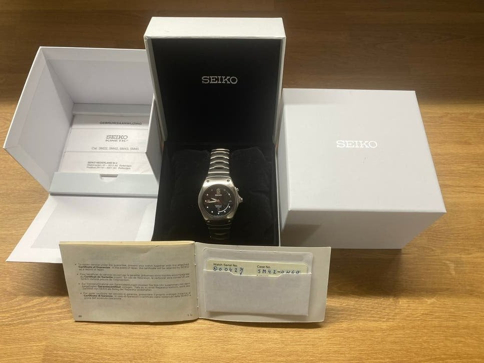 Seiko Arctura Kinetic Titanium 5M42-0H49 - Nieuwstaat, Polshorloge, Overige materialen, Seiko, 1960 of later