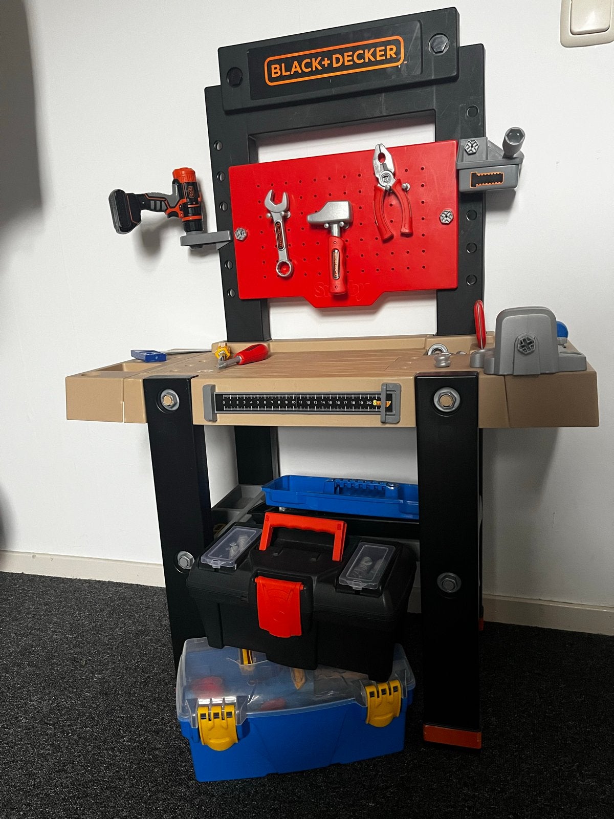 Smoby Black+Decker Werkbank voor kinderen, Ophalen, Gebruikt, Bouwen
