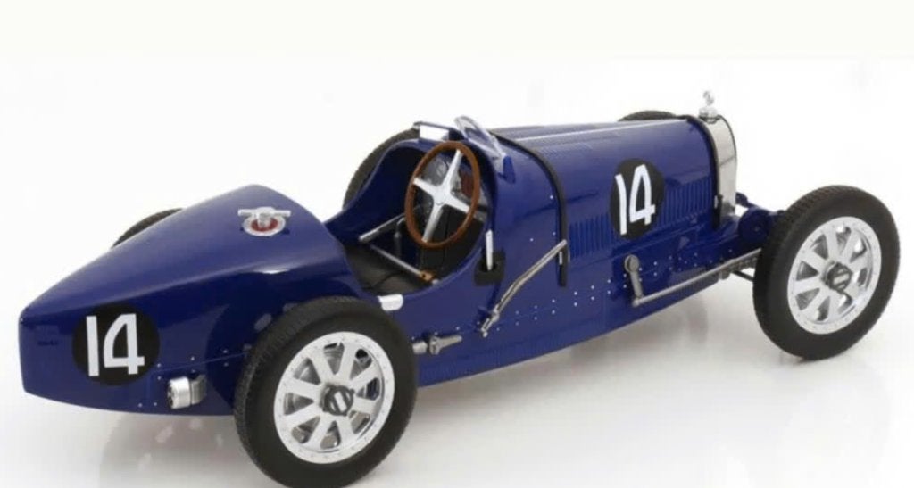 Bugatti T35 1925 Donker Blauw LIM. schaal 1/12 Norev 125703, Hobby en Vrije tijd, Verzenden, Nieuw, 1:9 t/m 1:12, Auto
