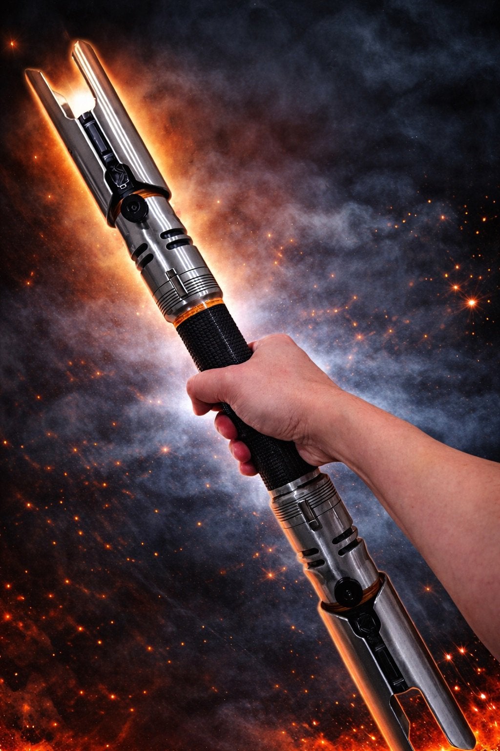 Disney's dubbele Galaxy's Edge Cal Kestis Lightsabers, Verzamelen, Star Wars, Zo goed als nieuw, Actiefiguurtje, Ophalen