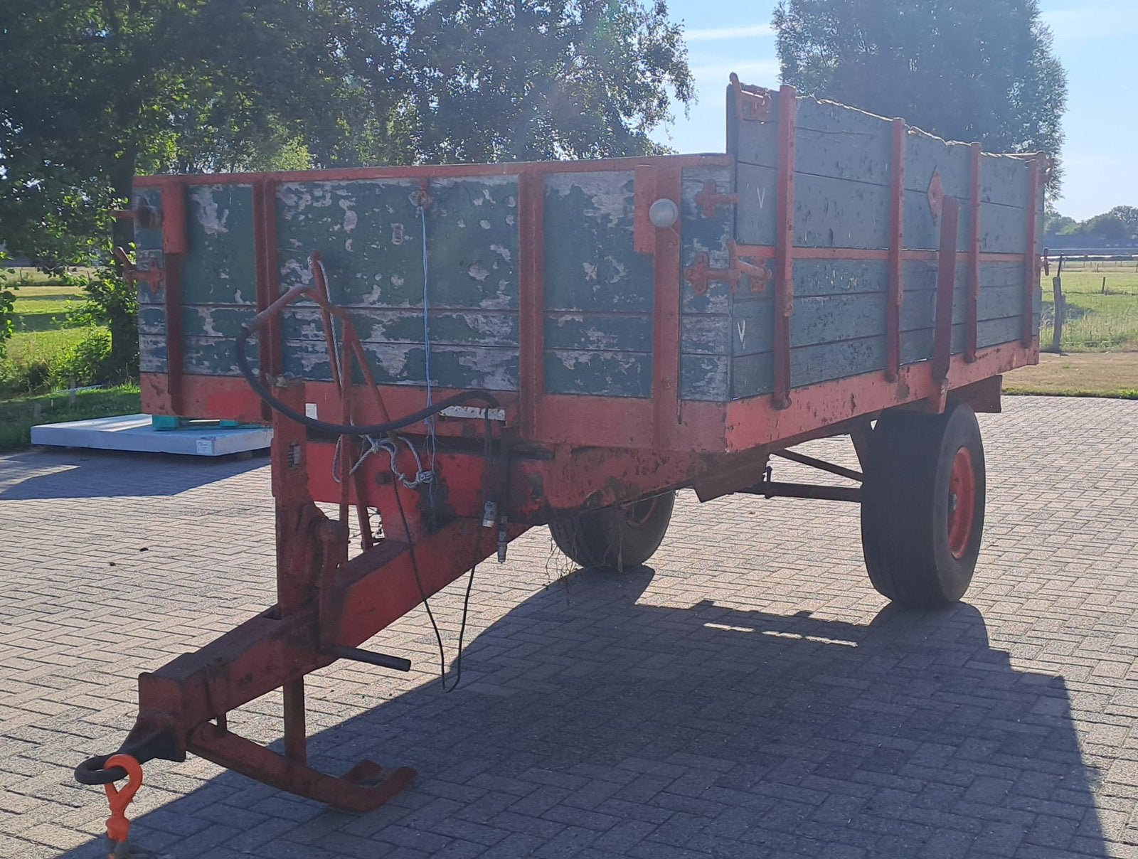 4 tons dumper/kipper achter trekker – bouwjaar 2000, Ophalen, Transport