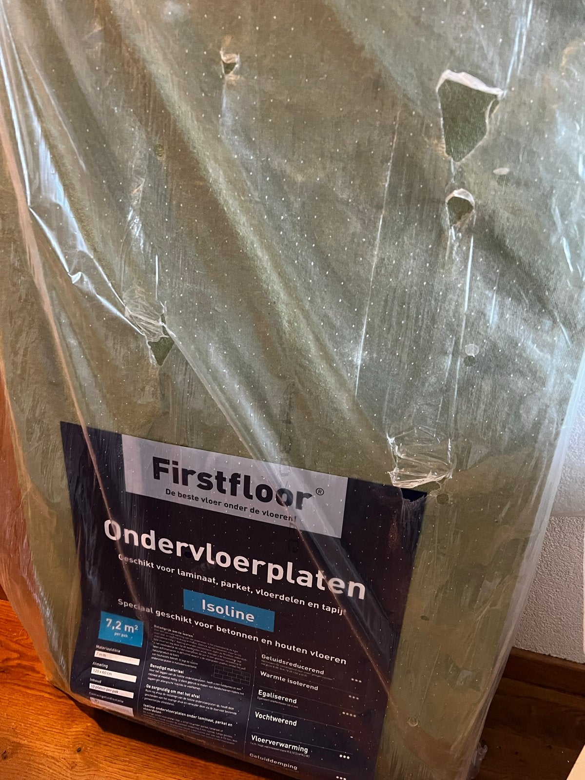 5 Firstfloor Isoline ondervloerplaten voor laminaat, Doe-het-zelf en Verbouw, Ophalen, Overige materialen, 30 cm of meer, 50 tot 150 cm