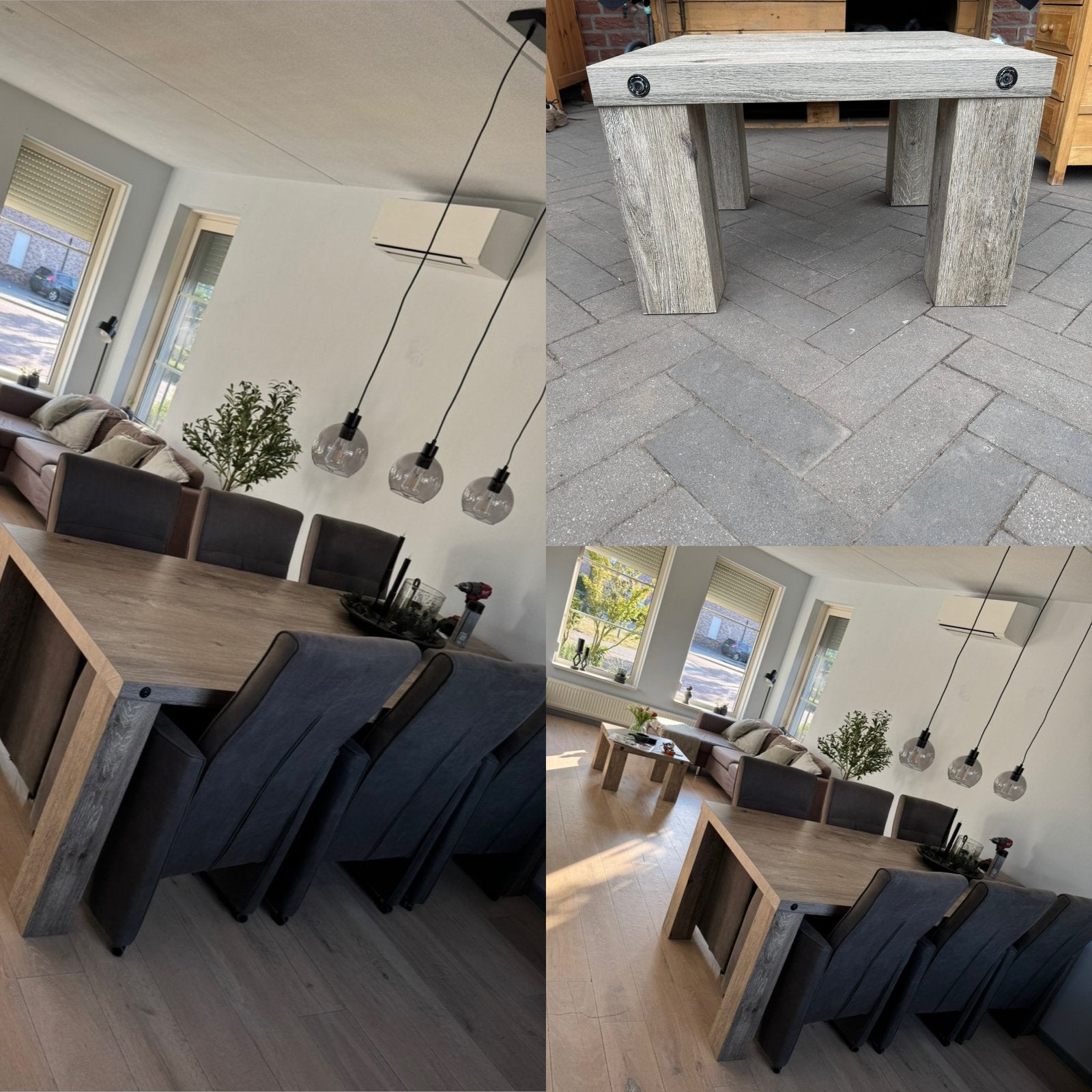 Tafel set eettafel salontafel meubels interieur wonen, Huis en Inrichting, Tafels | Eettafels, Ophalen, Zo goed als nieuw, Rechthoekig