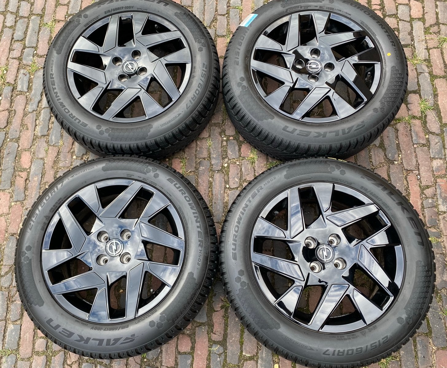 ALS NIEUWE Opel Mokka II velgen + 215/60R17 winterbanden 8mm, Auto-onderdelen, Banden en Velgen, 215 mm, Banden en Velgen, Nieuw