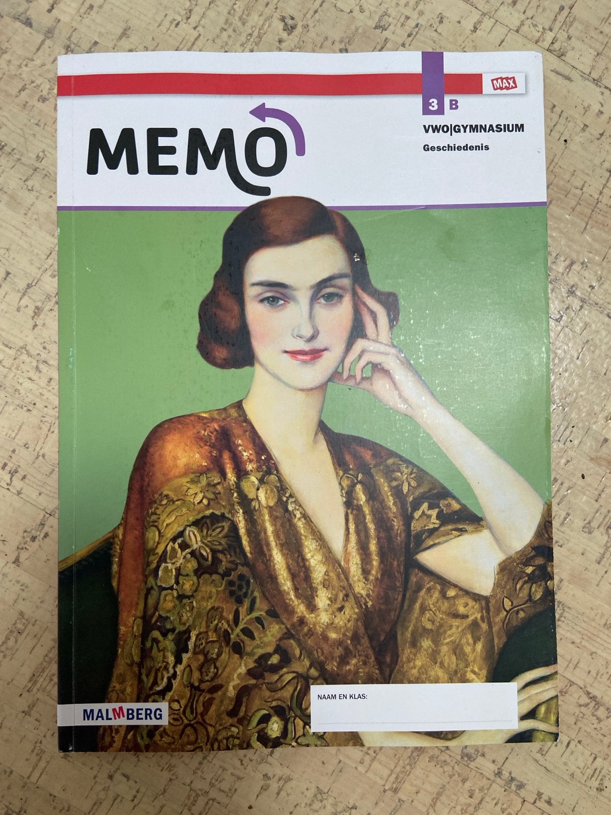 MEMO Geschiedenis 3B VWO/GYMNASIUM - Malmberg, Boeken, Ophalen of Verzenden, Gelezen, VWO, Geschiedenis