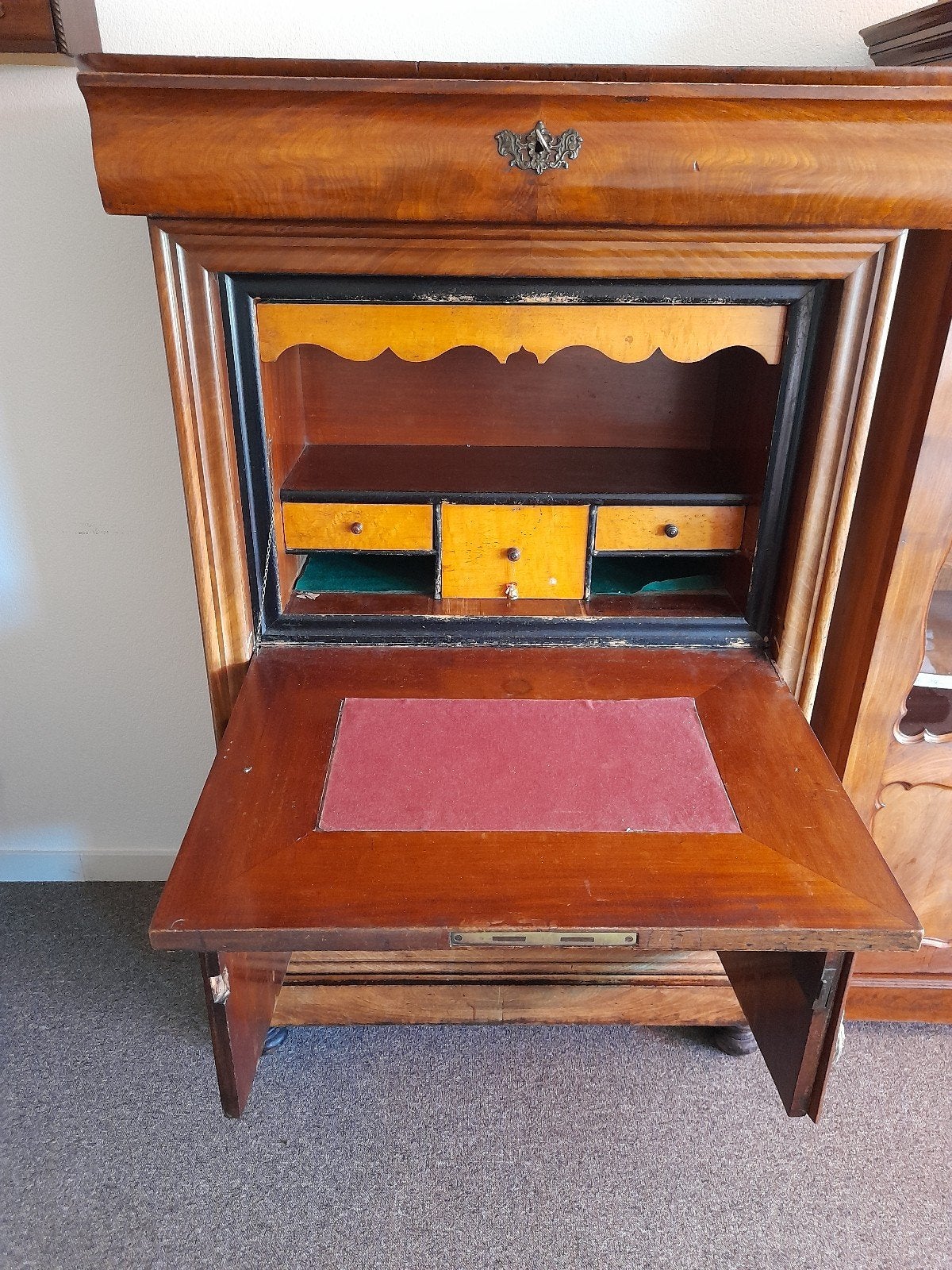 Antieke secretaire van mahoniehout prijsverlaging!, Antiek en Kunst, Antiek | Meubels | Kasten, Ophalen