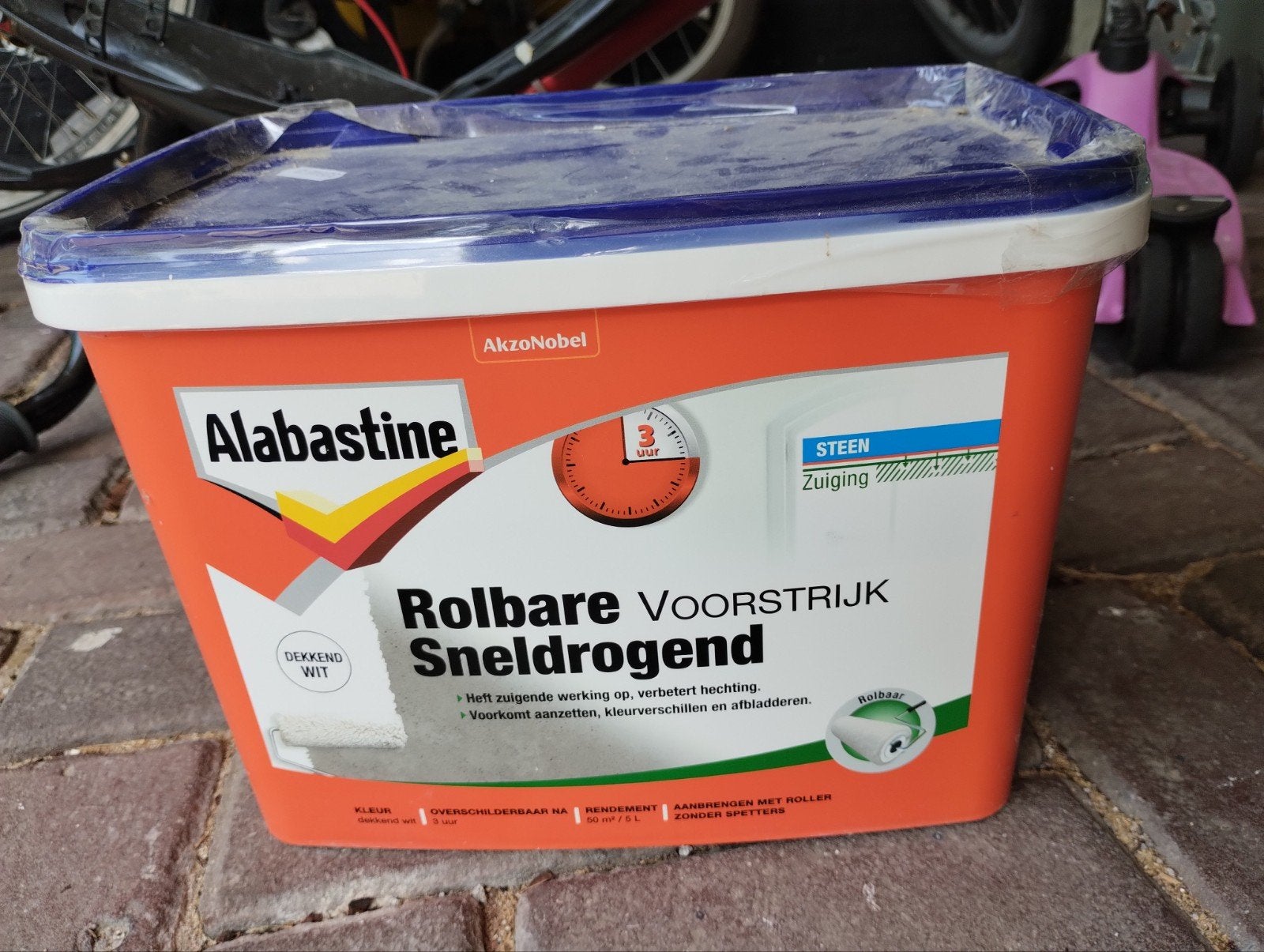 Alabastine Rolbare Voorstrijk Sneldrogend Dekkend Wit, Ophalen, Nieuw, Overige typen