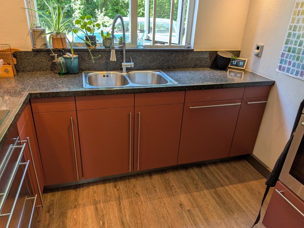 SieMatic keuken inclusief apparatuur, Huis en Inrichting, Ophalen, Gebruikt, Graniet of Steen, U-keuken