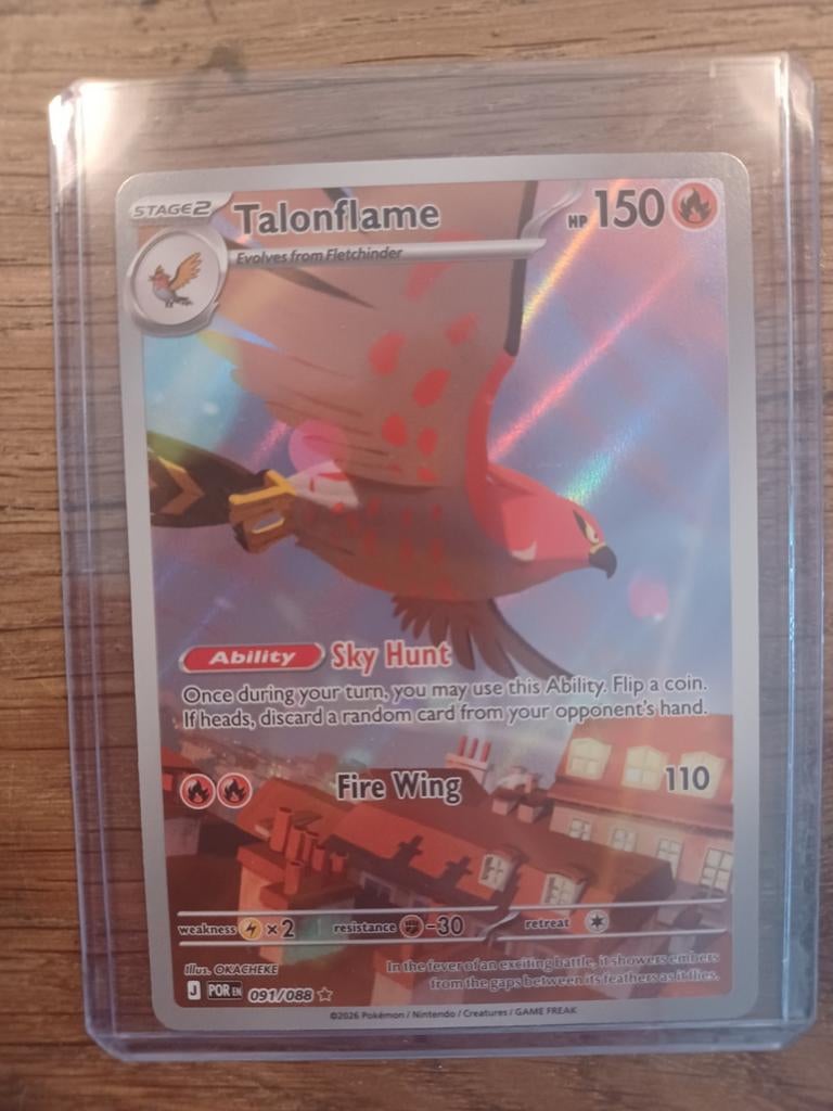 Pokémon Kaarten: Talonflame, Fletchinder, Fletchling, Ophalen of Verzenden, Zo goed als nieuw, Meerdere kaarten, Foil