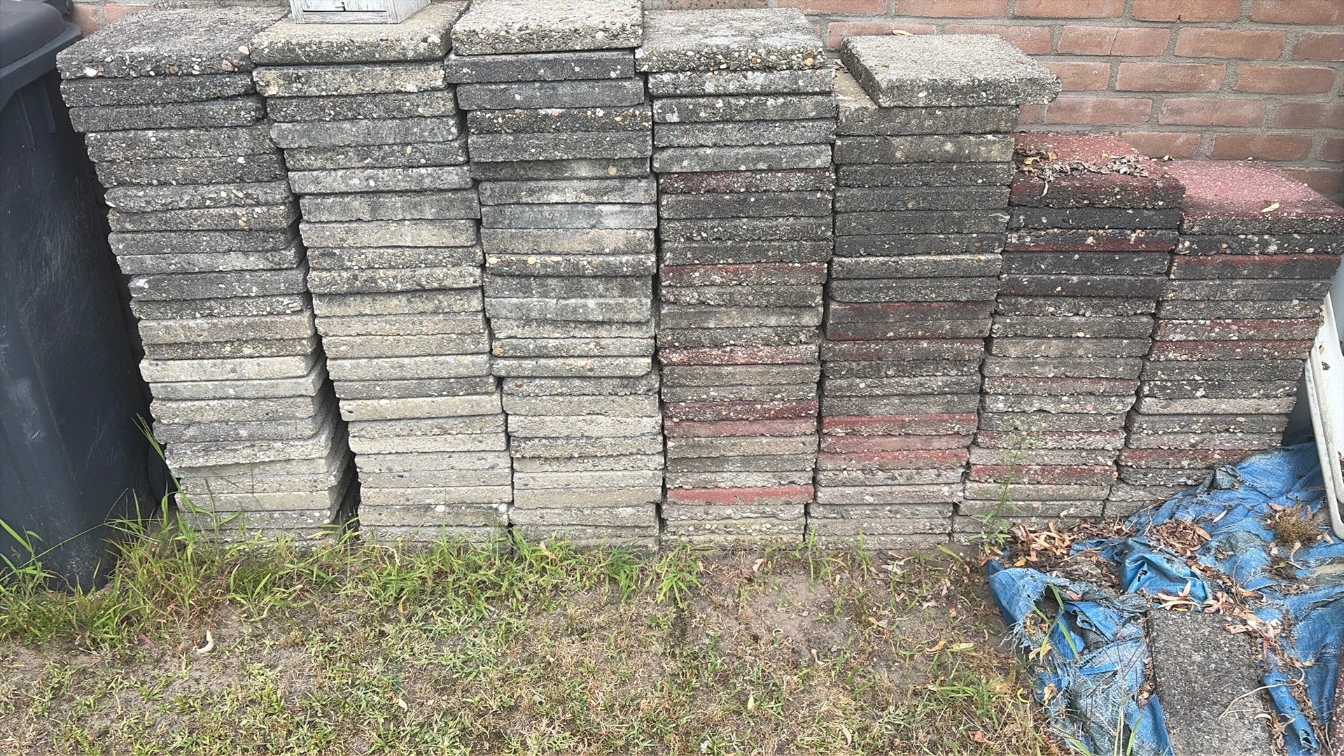 Tegels 30x30 verschillende kleuren., Tuin en Terras, Ophalen, Gebruikt, Overige materialen