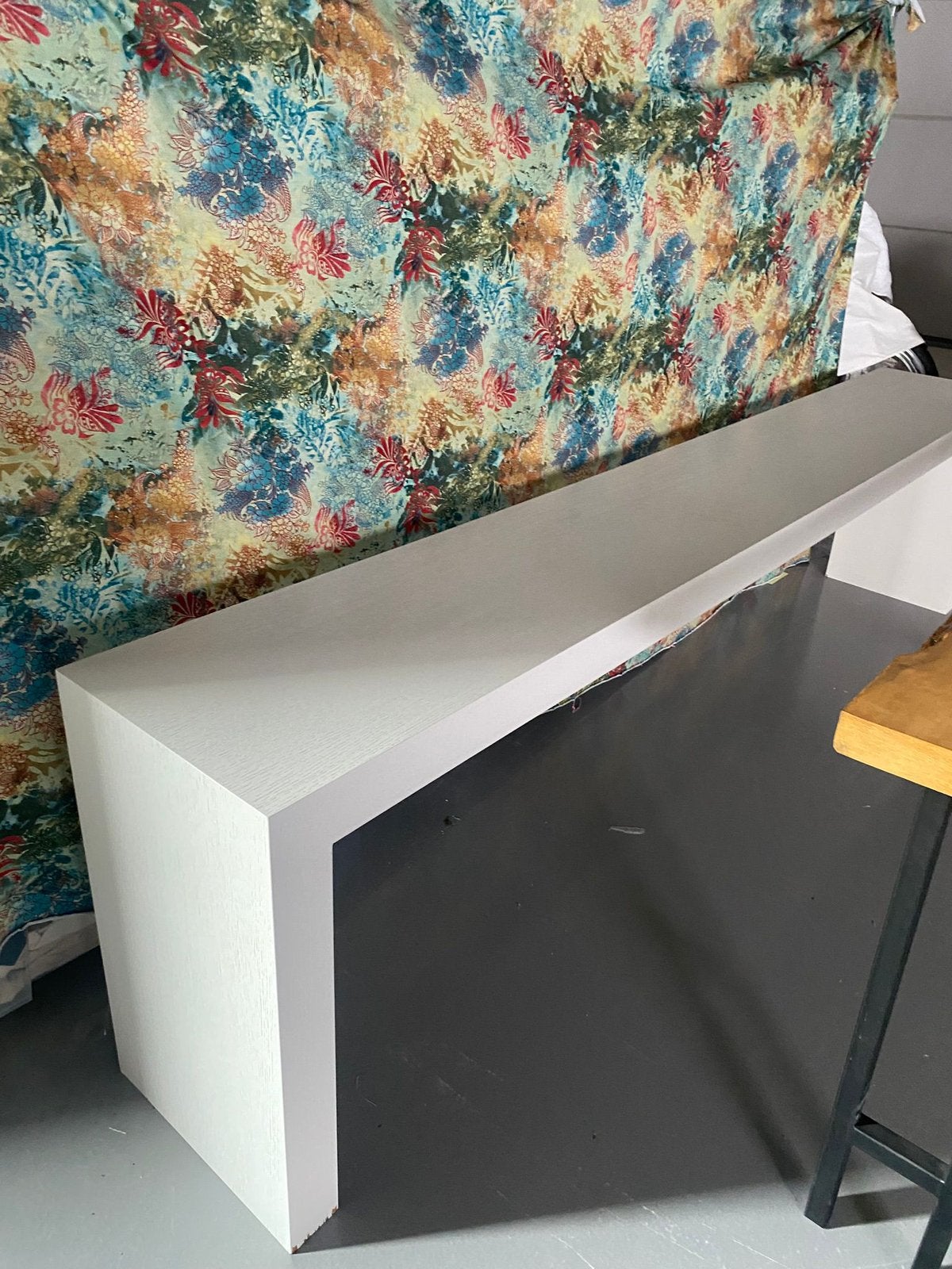 Sidetable, witte hoogwaardige houten table customer made, Ophalen of Verzenden, Gebruikt