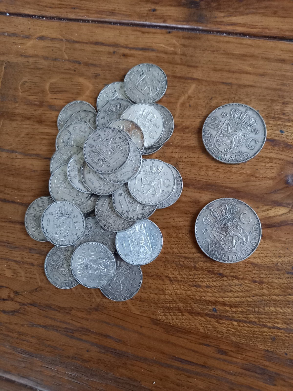 Zilveren guldens, Postzegels en Munten, Munten | Nederland, Ophalen, Koningin Juliana, 1 gulden