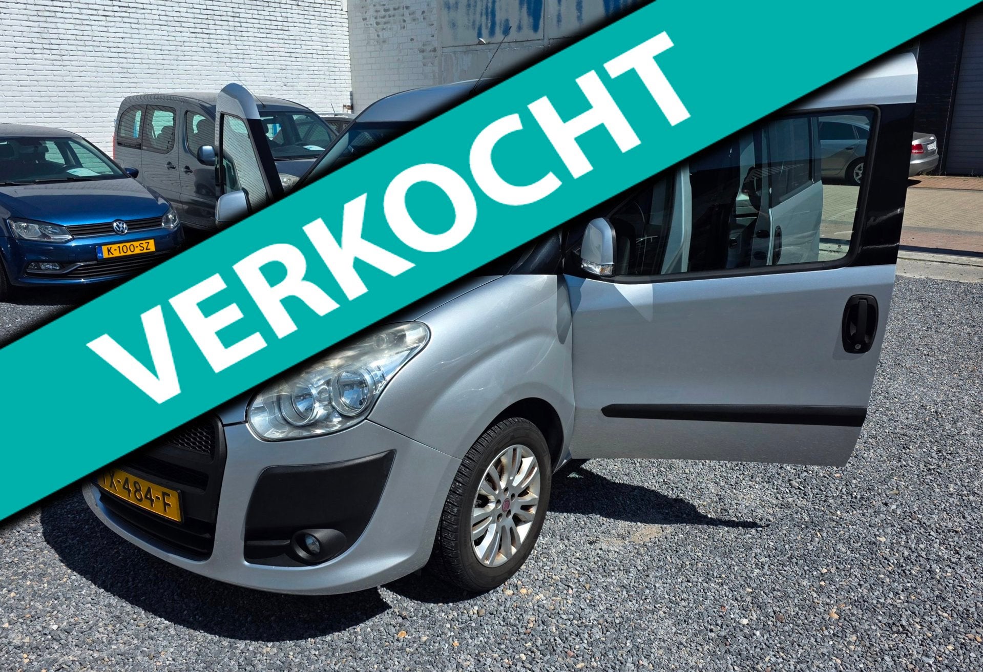 Fiat Doblò 1.4 Emotion 7personen Airco boekjes, Auto's, Fiat, Voorwielaandrijving, Stof, Gebruikt, 7 stoelen