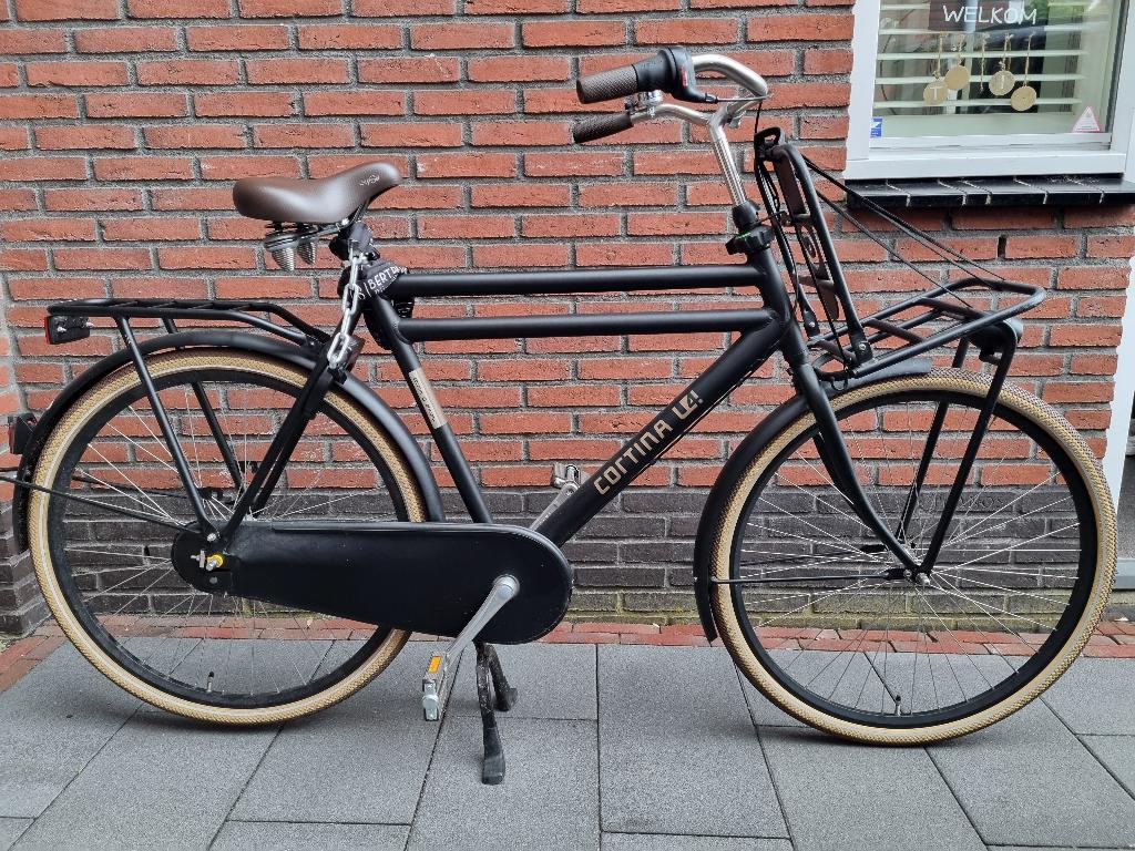 Cortina U4 Transport Herenfiets (28") met 7 versnellingen, Terugtraprem, Gebruikt, Versnellingen, 61 tot 65 cm