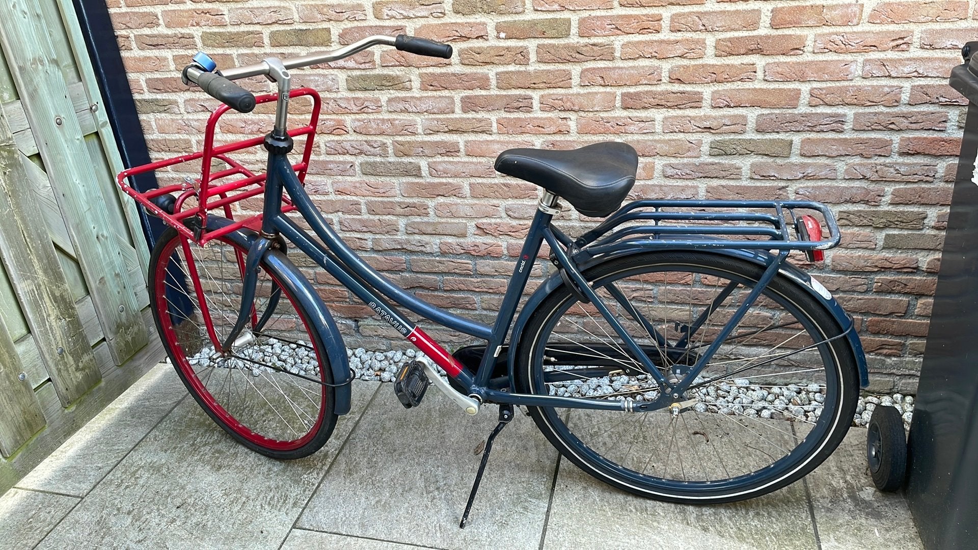 Batavus damesfiets stationsfiets, 28 inch, 53 tot 56 cm, Ophalen, Gebruikt, Terugtraprem