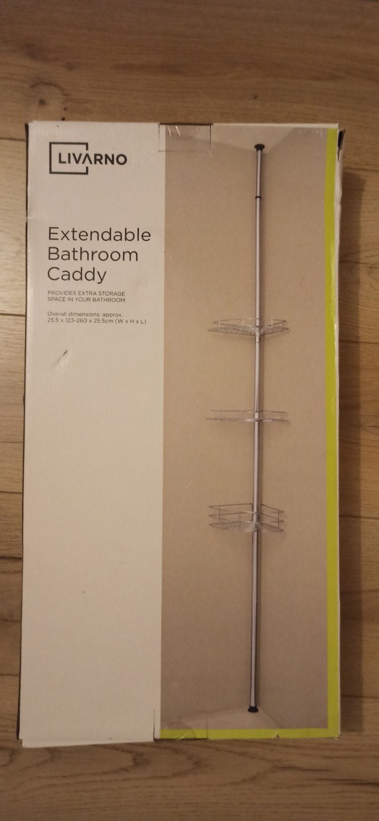 Nieuw Livarno uitschuifbaar badkamerrekje (260 cm), Ophalen, Nieuw, 25 tot 50 cm, Minder dan 50 cm